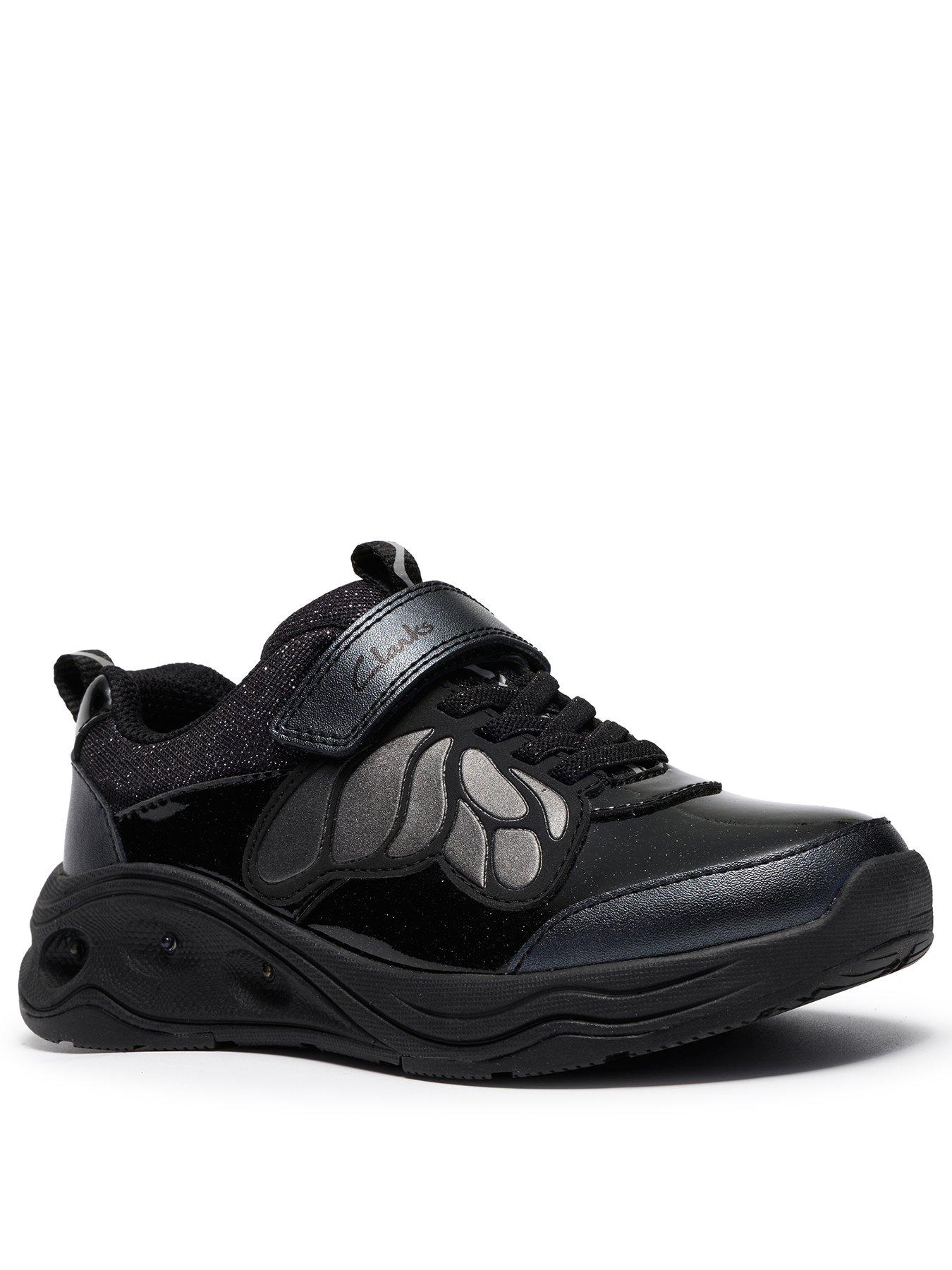 Image 2 of 6 of Clarks Junior Gleam Fly Trainer - Black