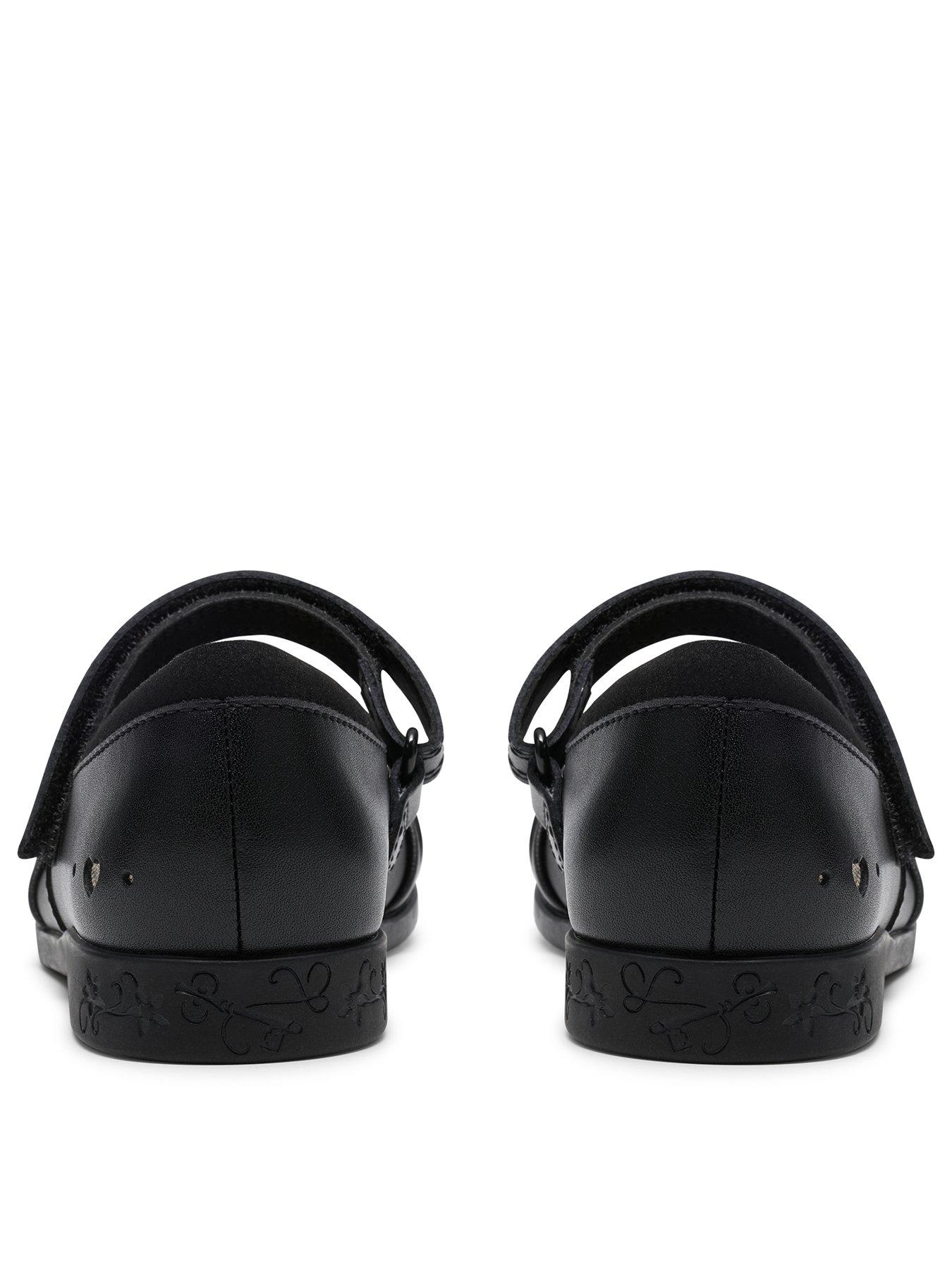 Image 3 of 6 of Clarks Kids Lock Gem Leather Mary-jane Shoe- Black