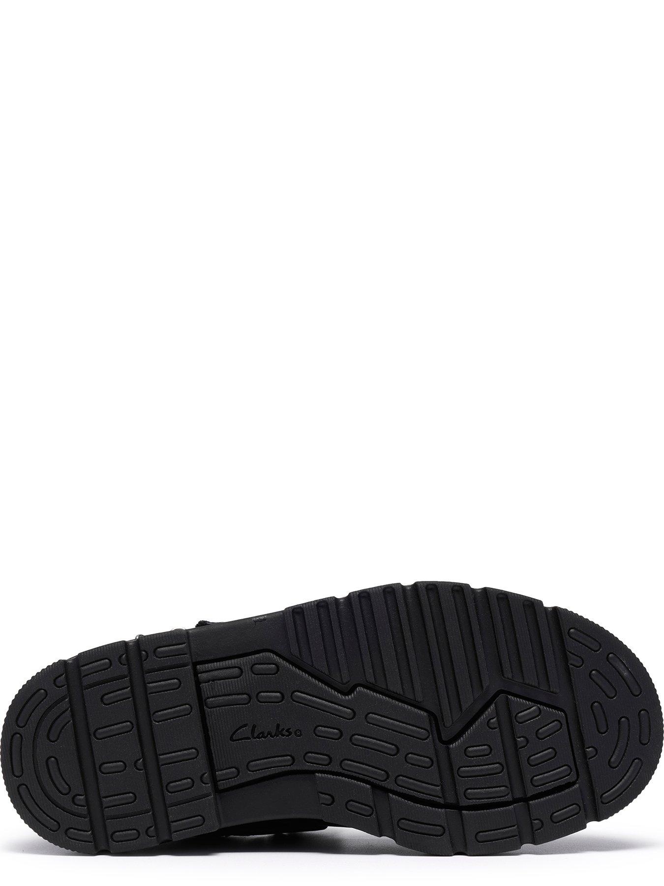 Image 5 of 6 of Clarks Junior Lorcam Charm Leather Shoe - Black