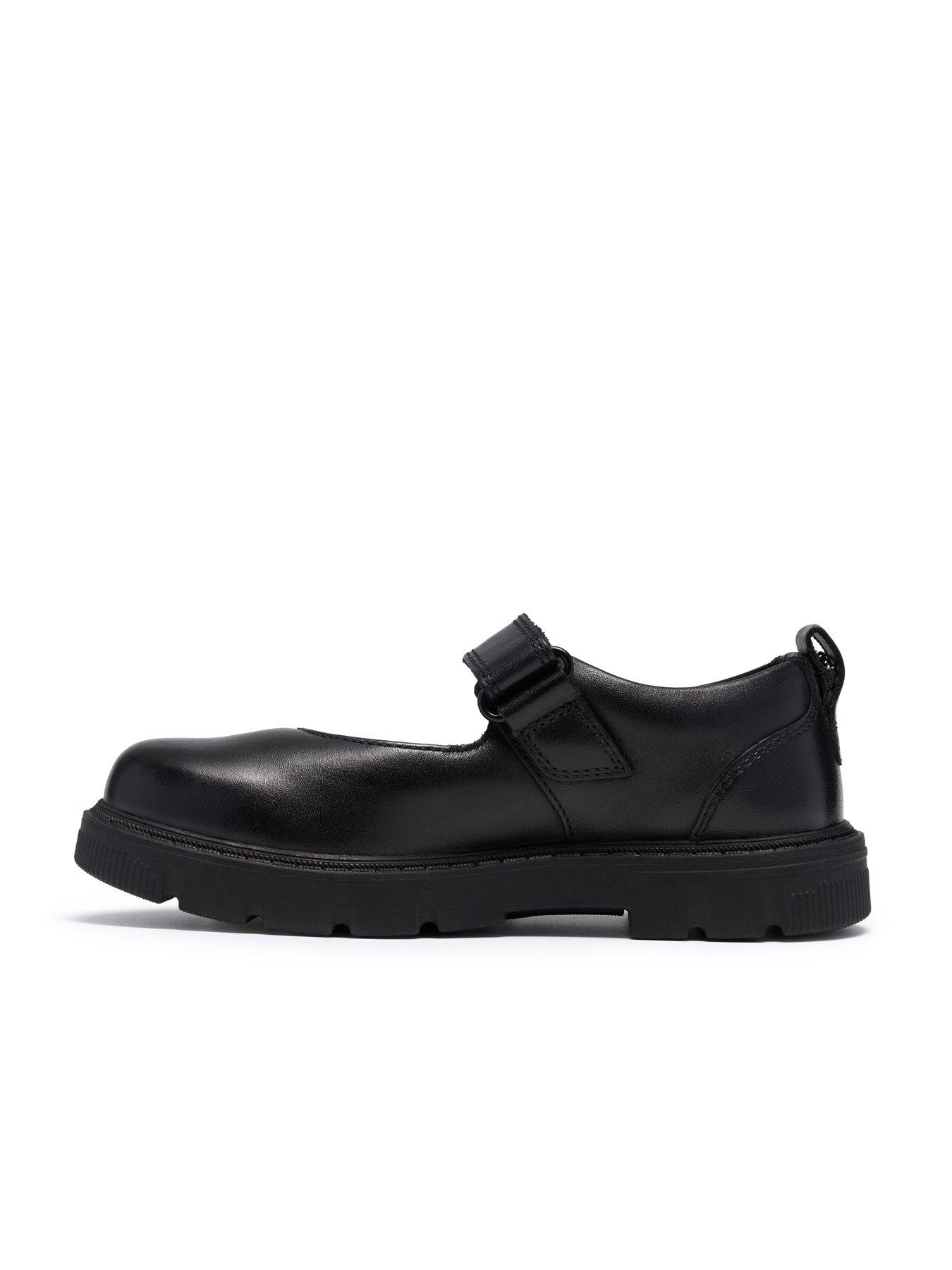 Image 6 of 6 of Clarks Junior Lorcam Charm Leather Shoe - Black