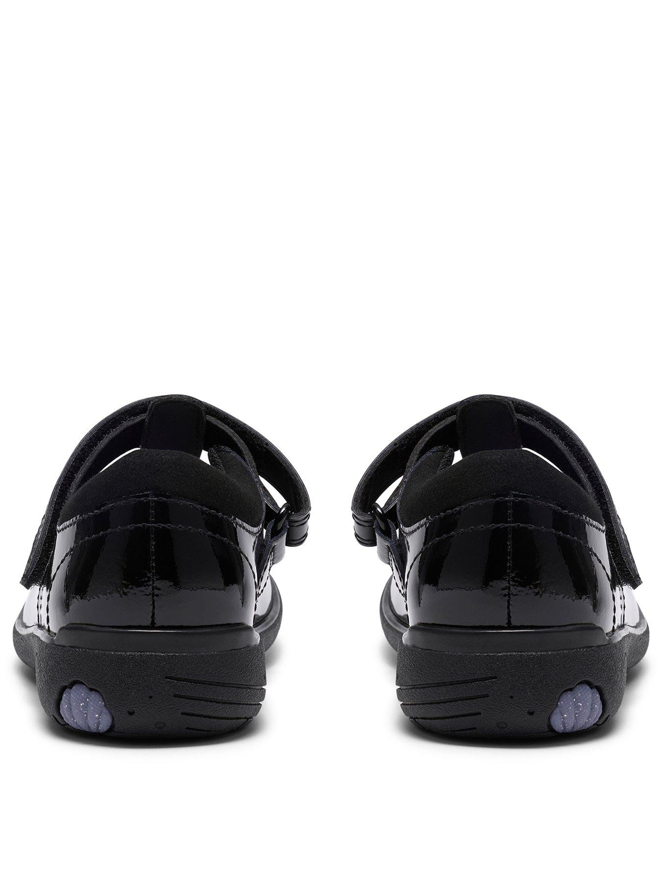 Image 3 of 6 of Clarks Kids Relda Magic T-bar Patent Shoe - Black