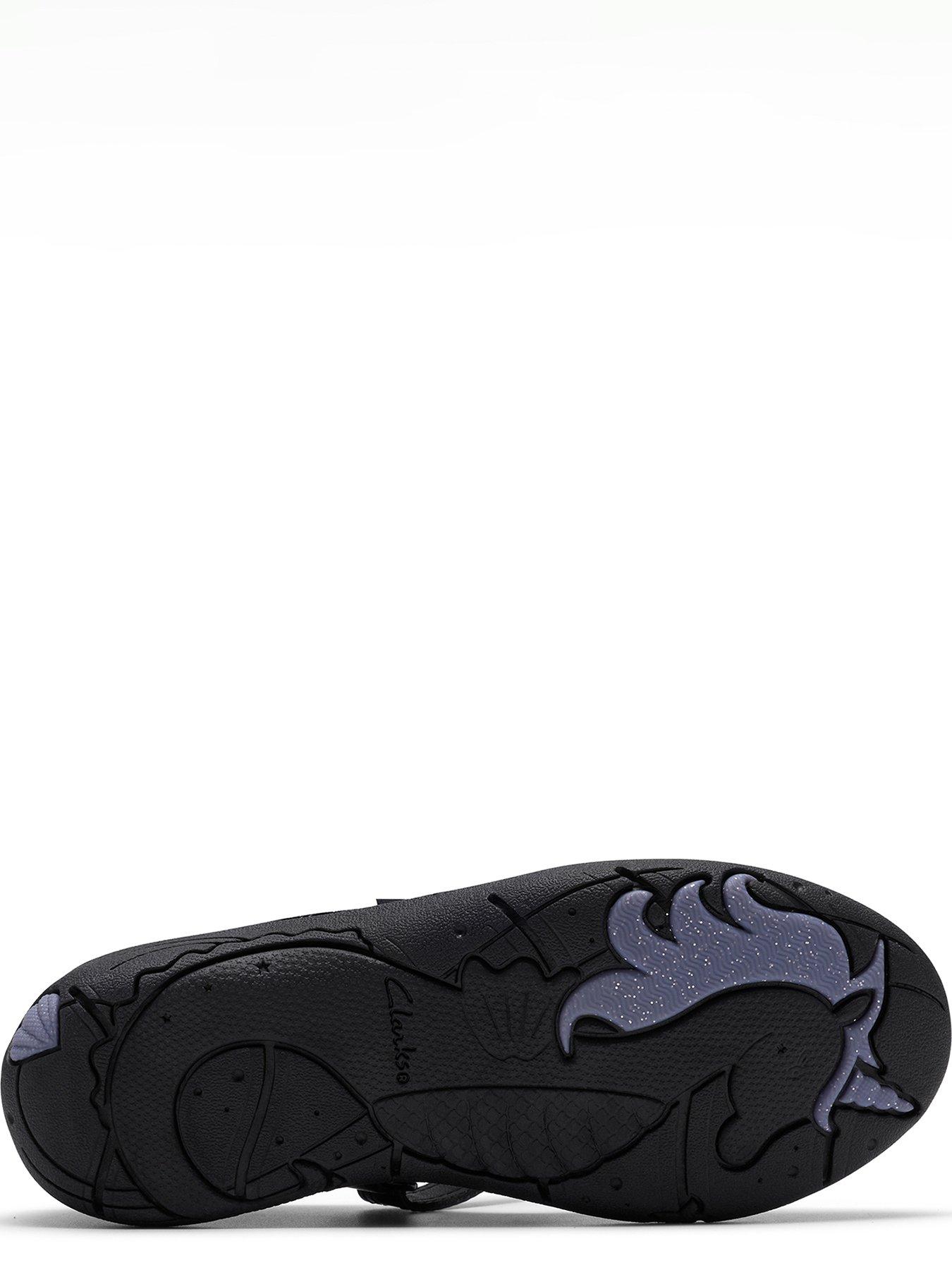 Image 5 of 6 of Clarks Kids Relda Magic T-bar Patent Shoe - Black