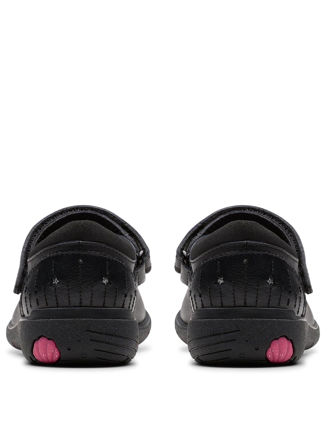 Image 3 of 6 of Clarks Junior Relda Wish Leather Mary-jane Shoe - Black