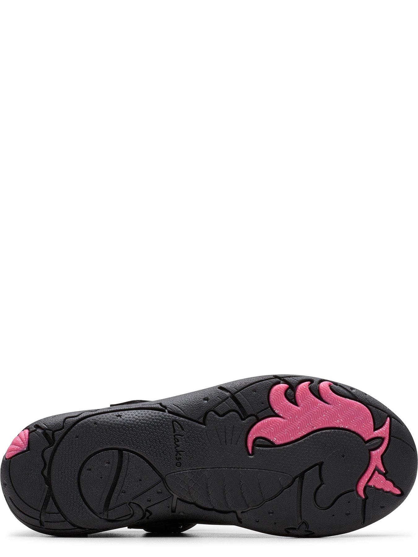 Image 5 of 6 of Clarks Junior Relda Wish Leather Mary-jane Shoe - Black