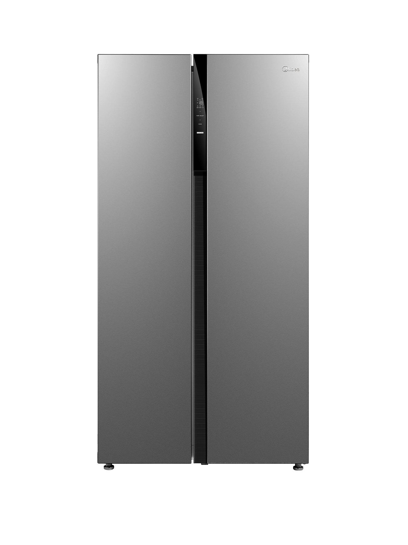 midea-mdrs710fge02-sbs-american-style-fridge-freezer-silverfront