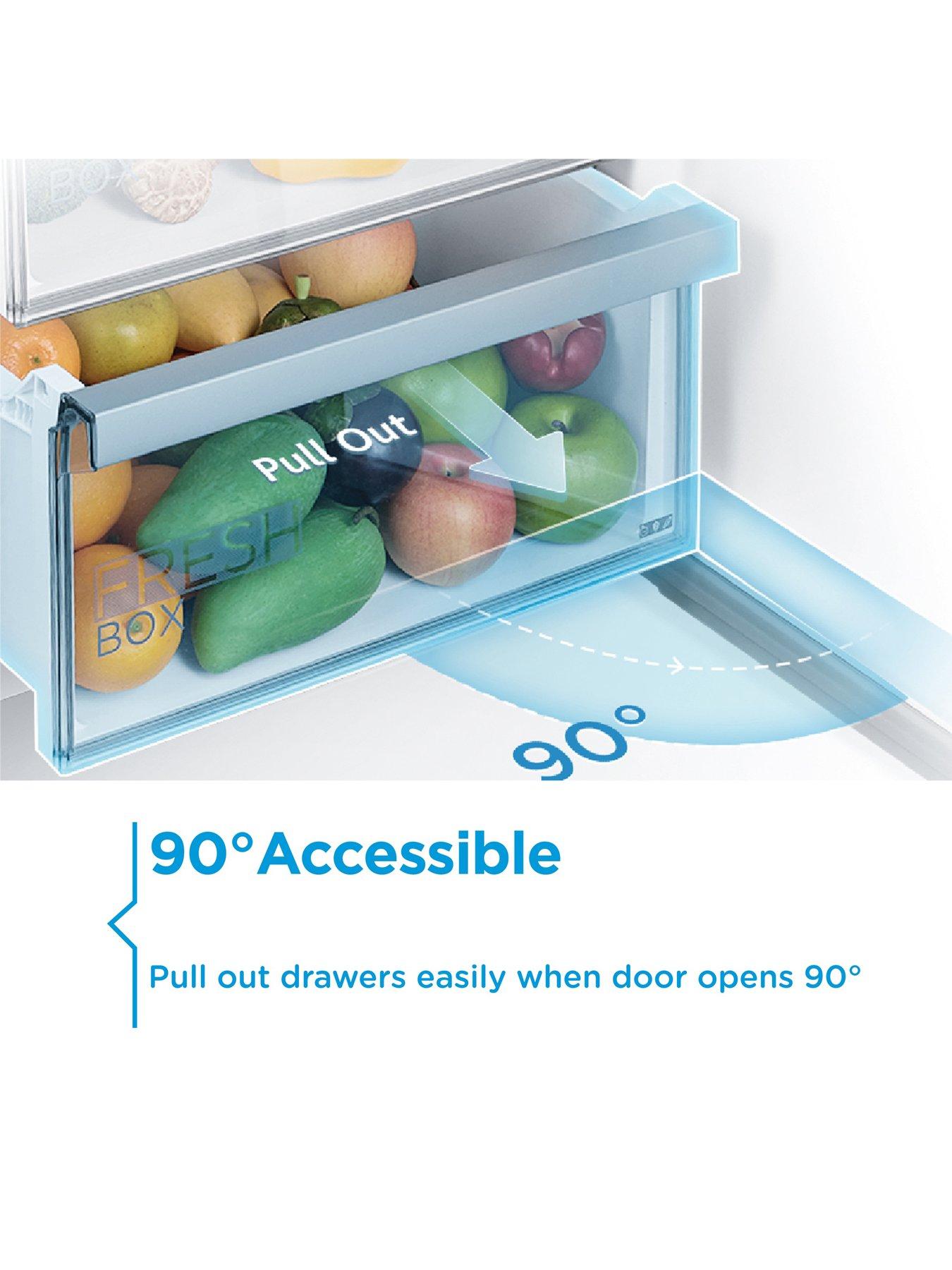 Image 6 of 7 of Midea MDRE423FGE01D Super Cool Technology Integrated Larder Fridge White