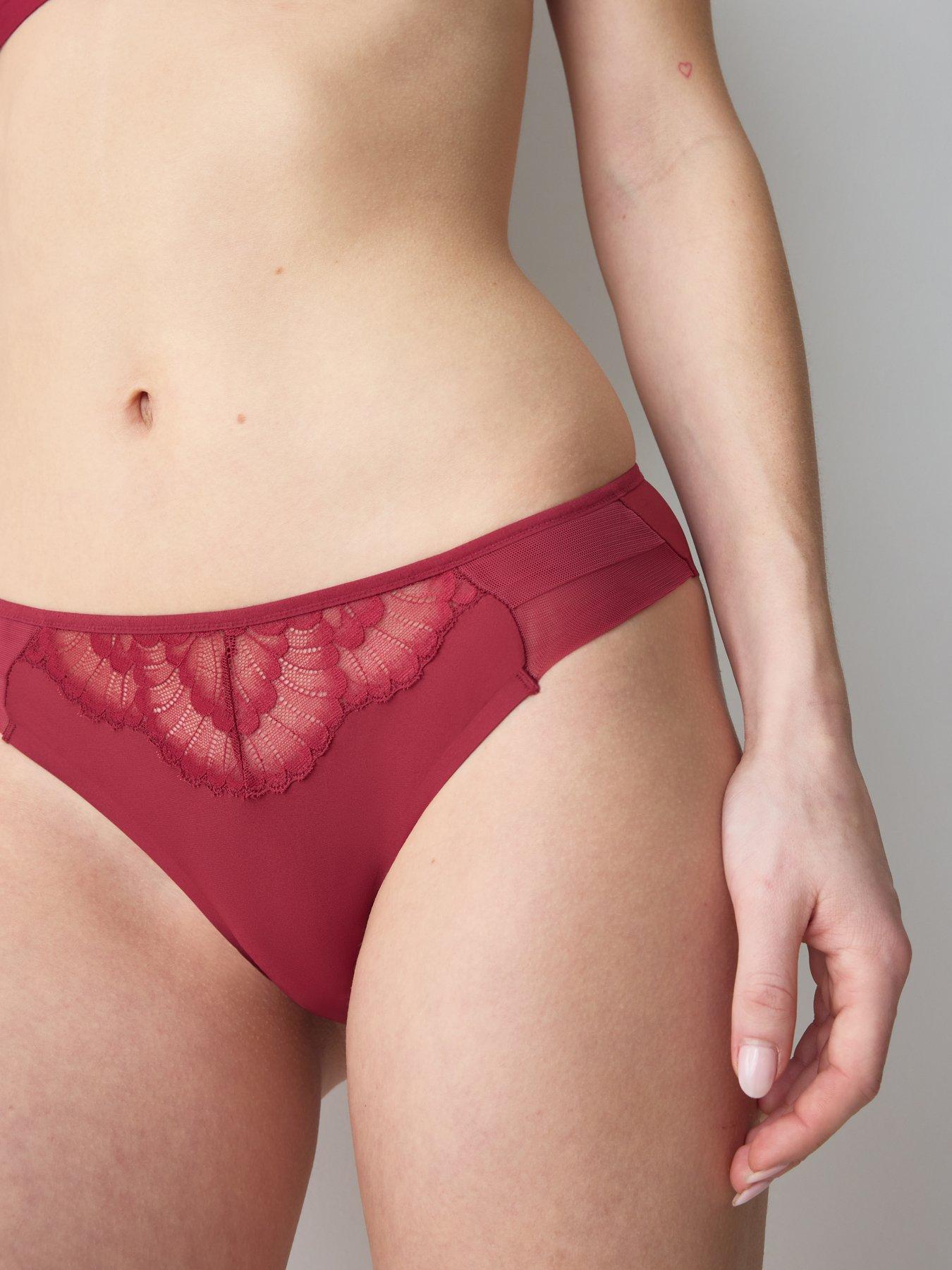 Image 3 of 4 of Triumph Triumph Love And Lace Hipster Brief - Berry