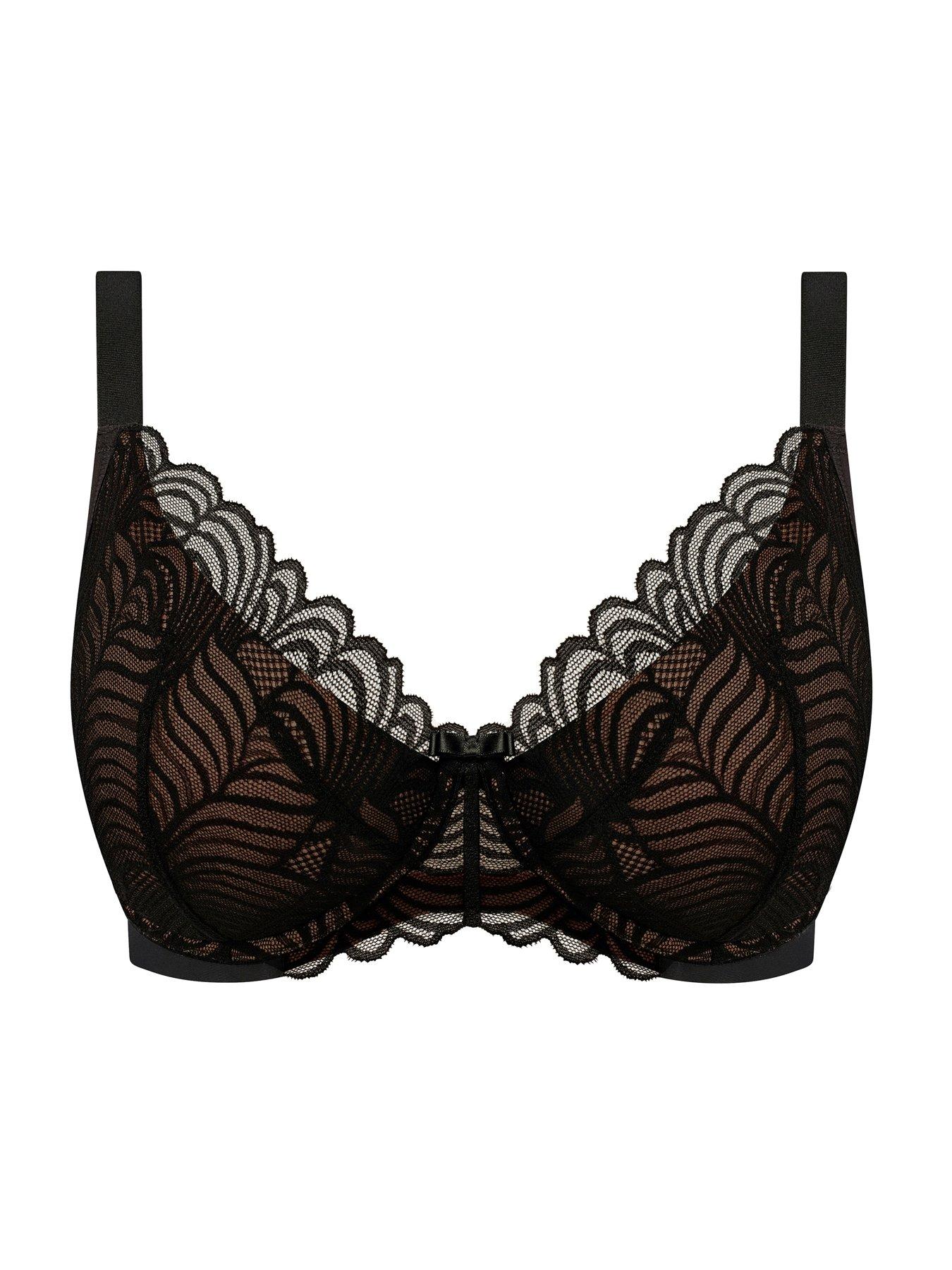 Image 6 of 6 of Freya Womens Alanna Underwired Padded Plunge Bra - Black