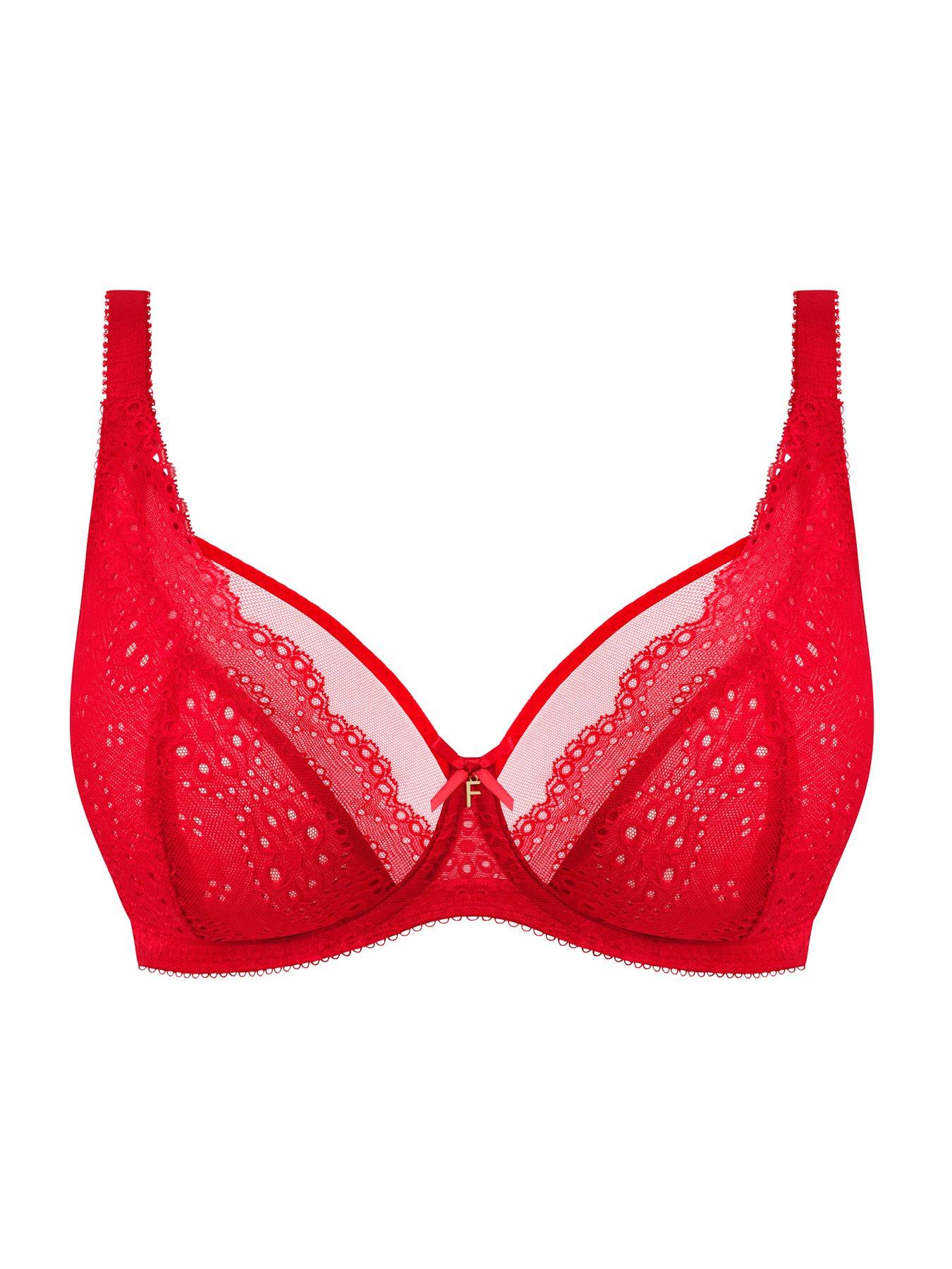 Image 6 of 6 of Freya Freya Posie Underwire High Apex Plunge Bra- Salsa