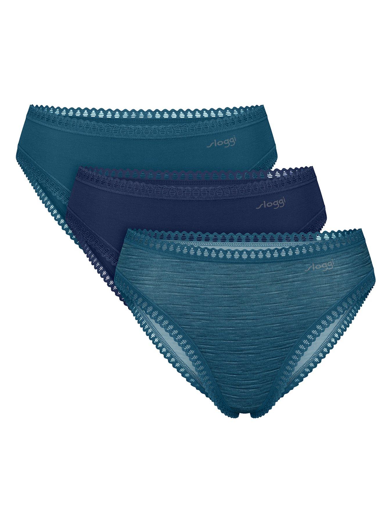 Sloggi Sloggi Go Crush 3 Pack High Leg - Turq Combo