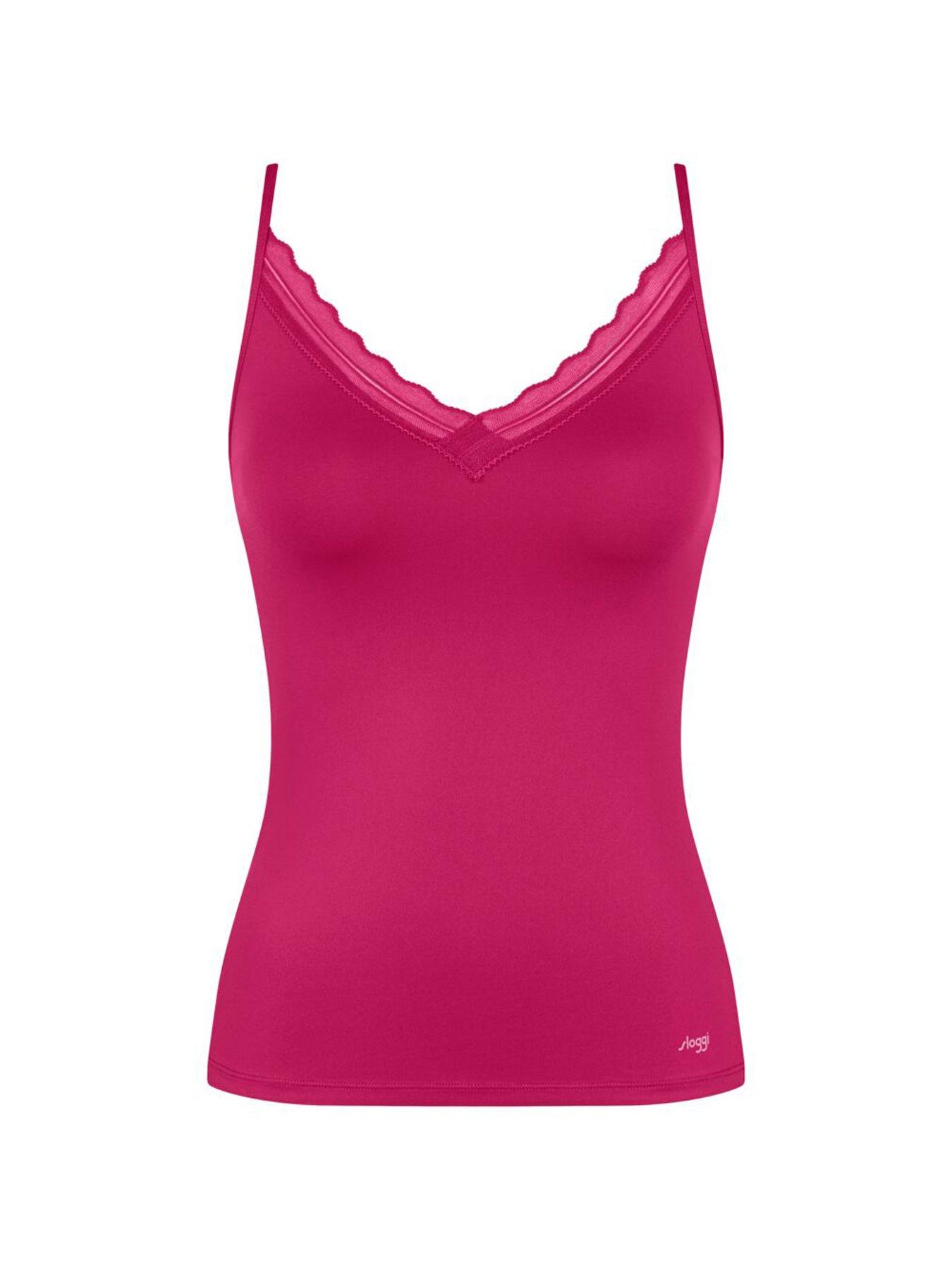 Image 5 of 5 of Sloggi Sloggi Go Blush Spaghetti Top - Berry