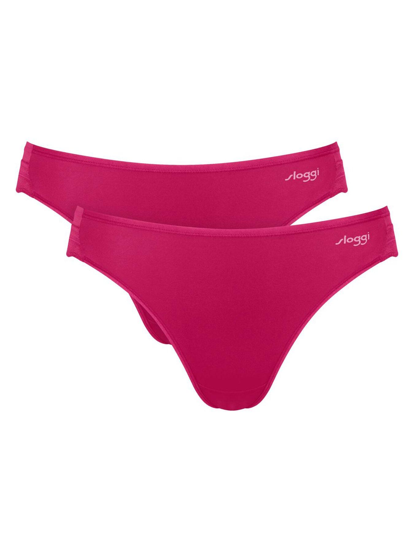 Image 5 of 5 of Sloggi Sloggi Go Blush 2 Pack High Leg Brief - Berry Combo