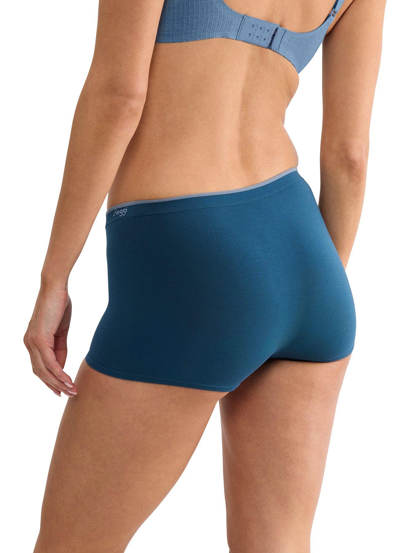 Image 2 of 3 of Sloggi Sloggi Go Sense 2 Pack Short Bried - Blue Combo