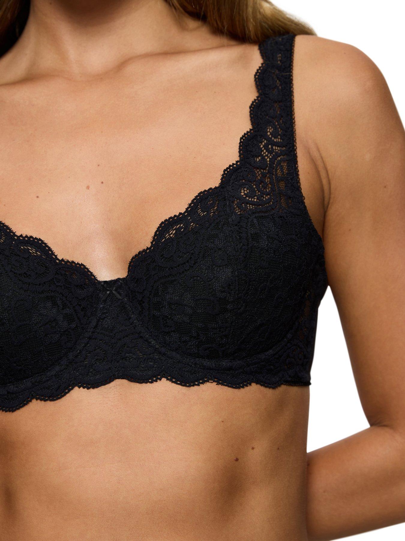 Image 4 of 5 of Triumph Triumph Amourette Wired Half Push Up Bra - Black