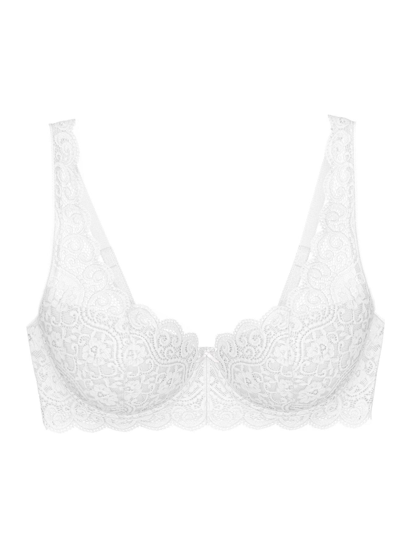 Image 5 of 5 of Triumph Triumph Amourette Wired Half Wired Push Up Bra - White