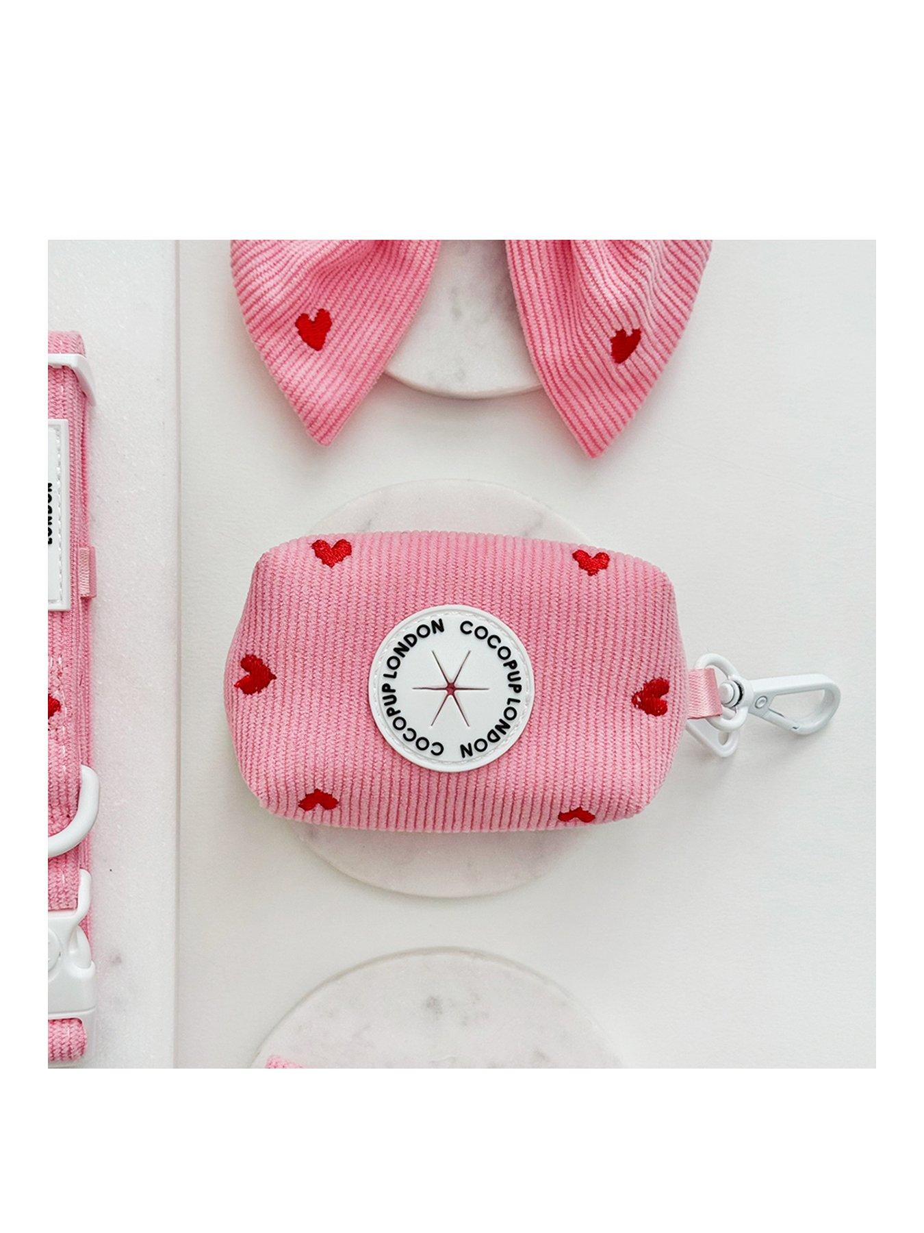 Cocopup Pink Heartstrings Cord Poop Bag Holder