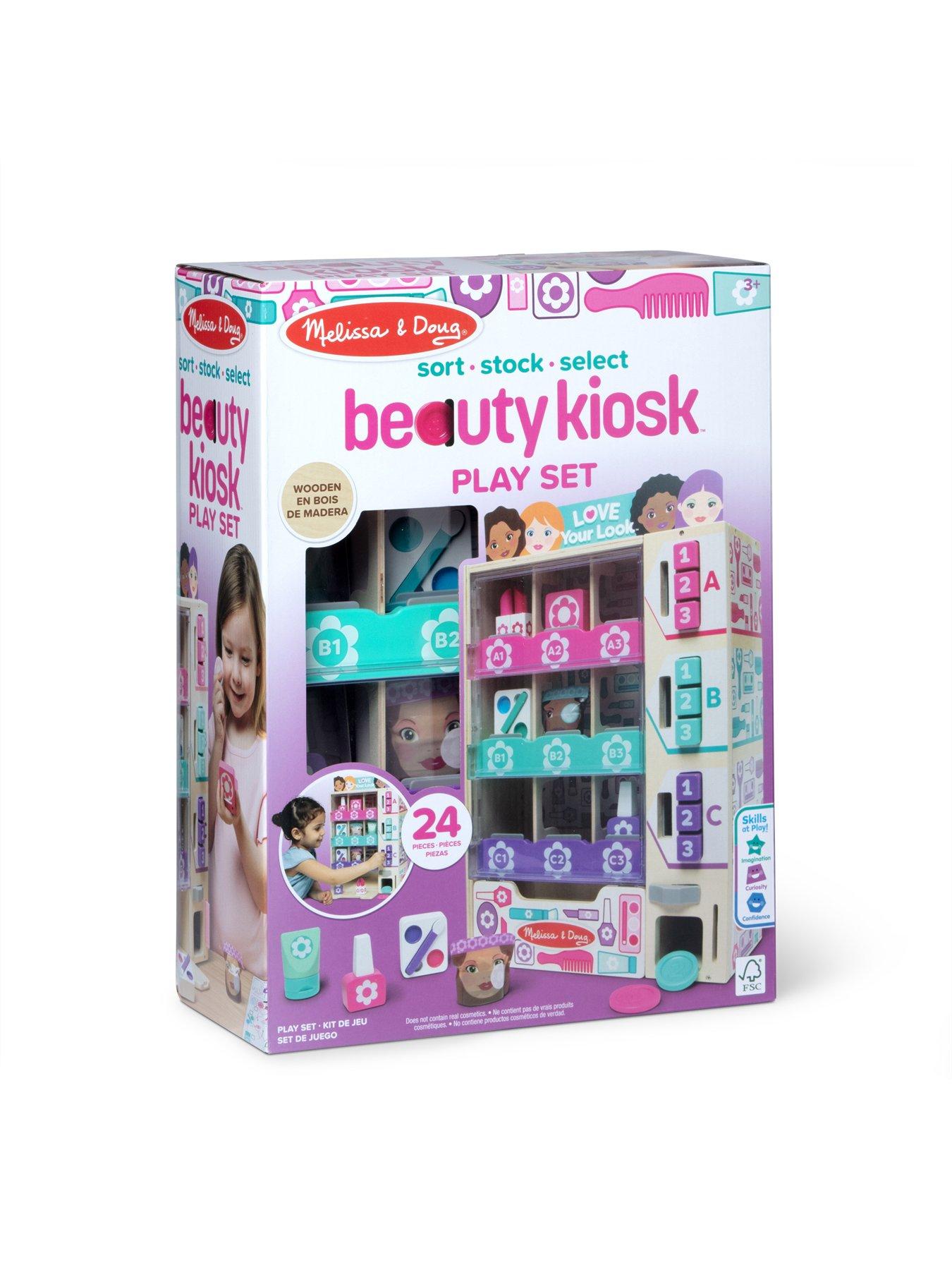 Image 2 of 8 of Melissa & Doug Button-Press Beauty Vending Machine Kiosk Playset