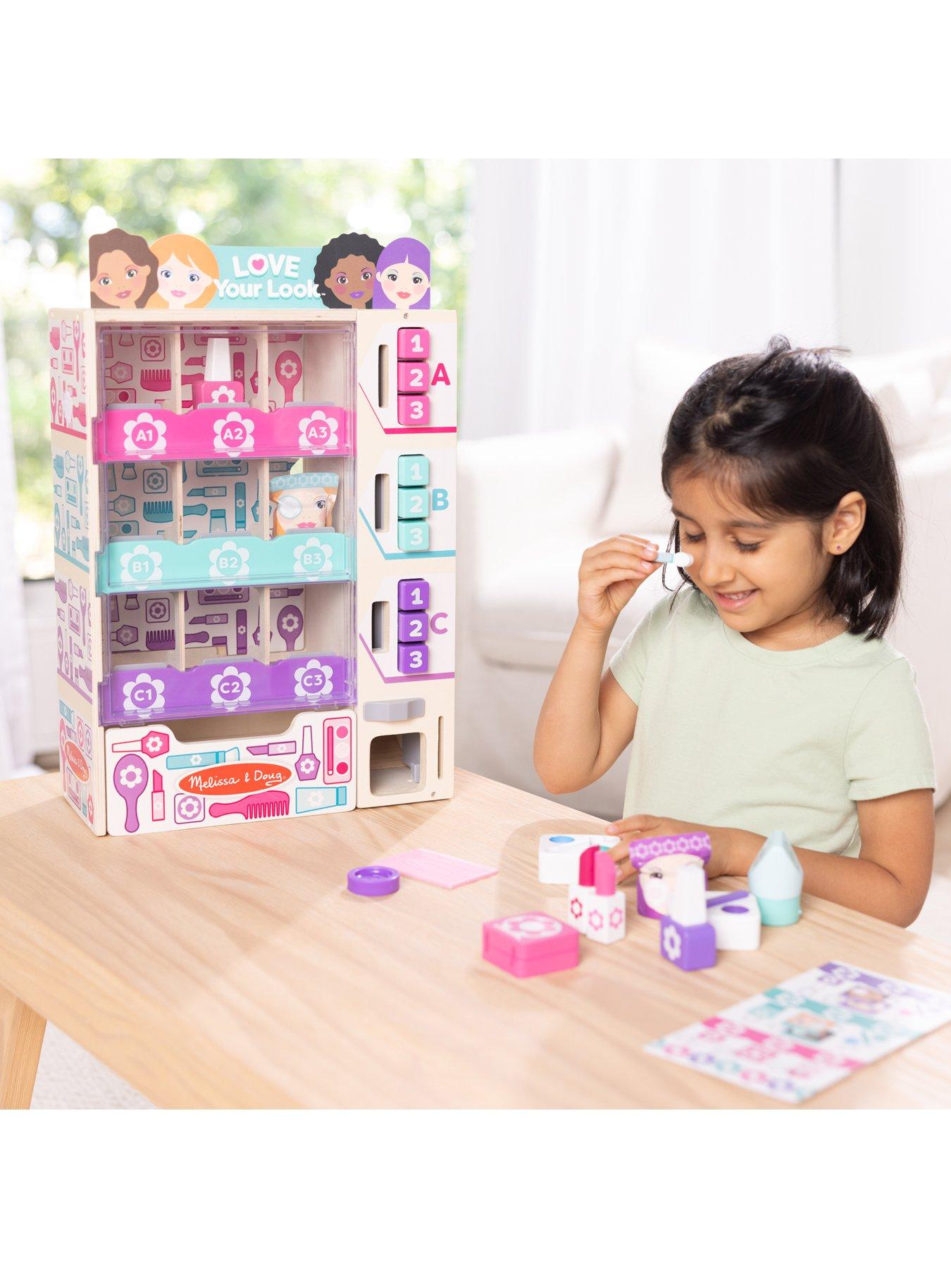 Image 4 of 8 of Melissa & Doug Button-Press Beauty Vending Machine Kiosk Playset