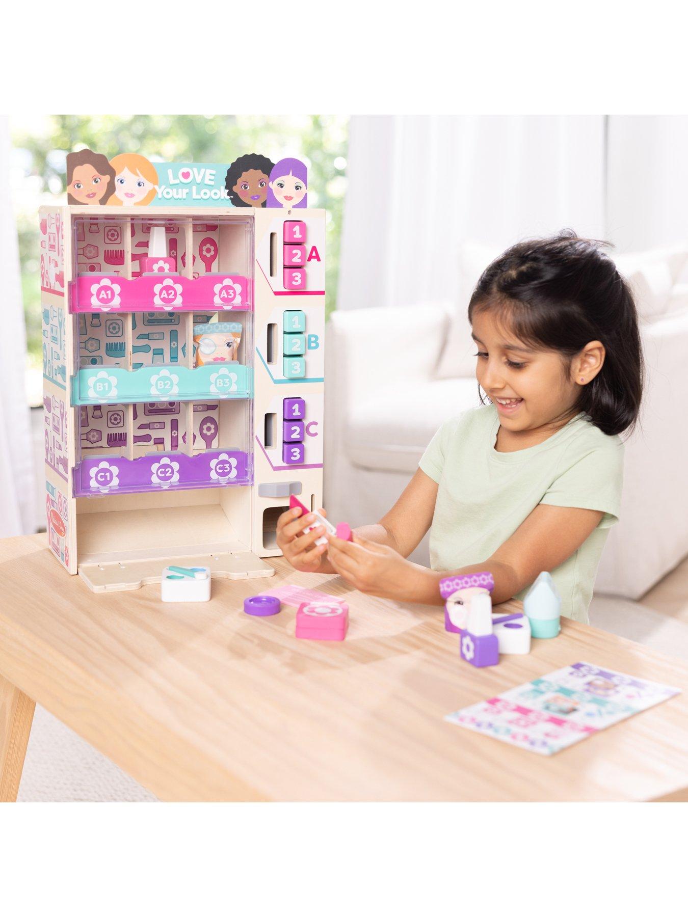 Image 6 of 8 of Melissa & Doug Button-Press Beauty Vending Machine Kiosk Playset