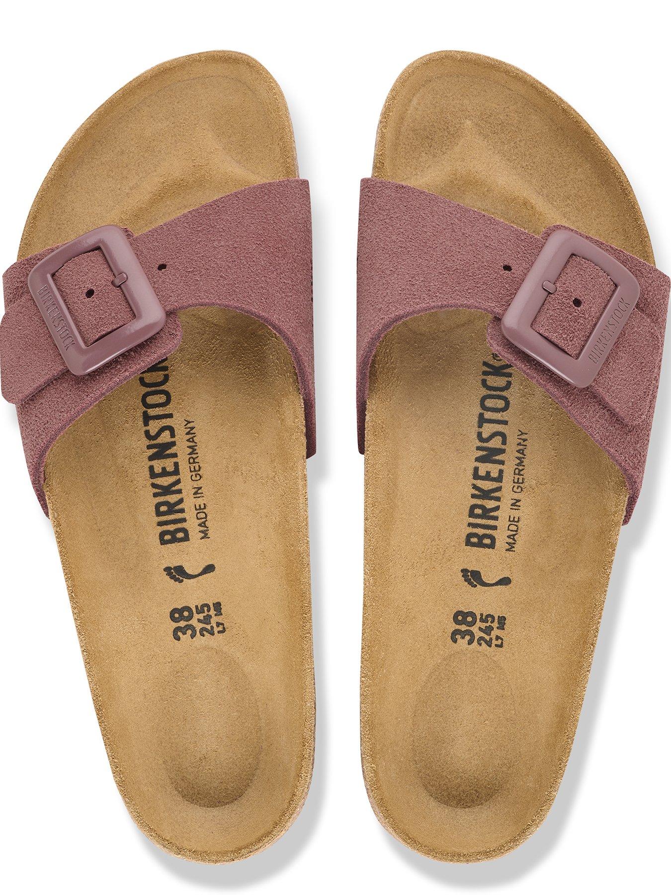 Image 3 of 3 of Birkenstock Womens Madrid Cushion Buckle Suede Leather Sandal - Pepper