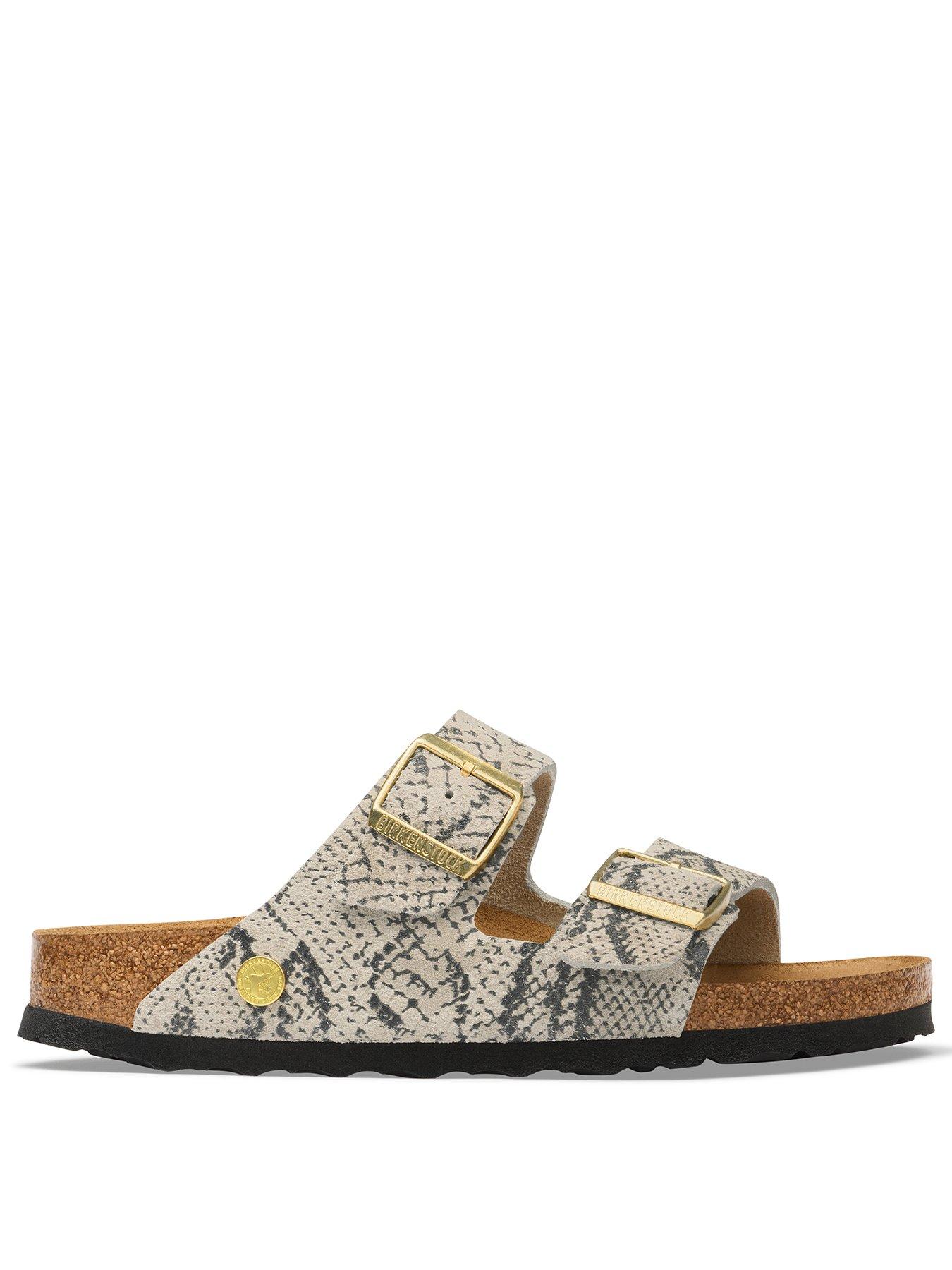 Image 2 of 3 of Birkenstock Arizona Suede Sandal - Snake Oyster