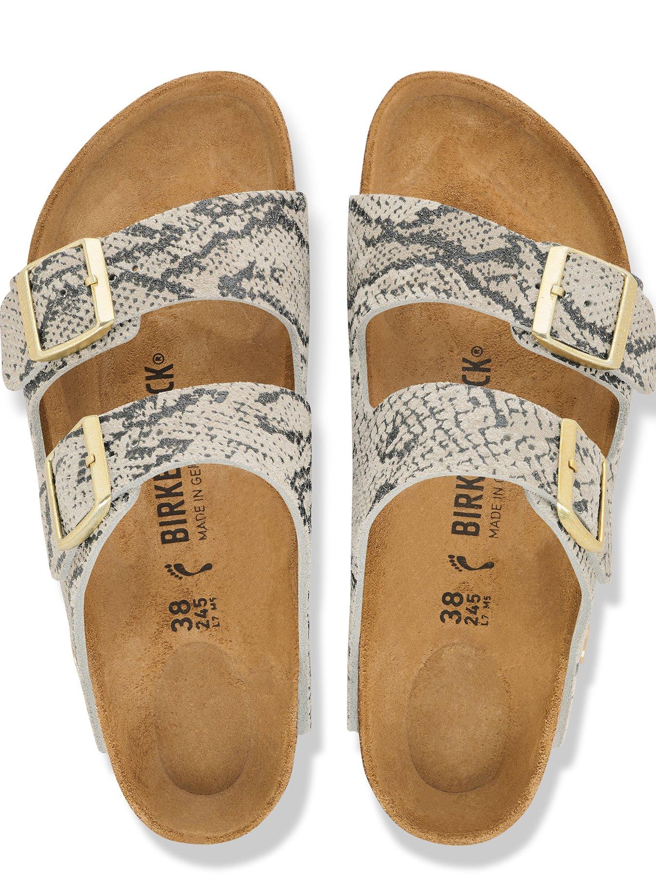 Image 3 of 3 of Birkenstock Arizona Suede Sandal - Snake Oyster
