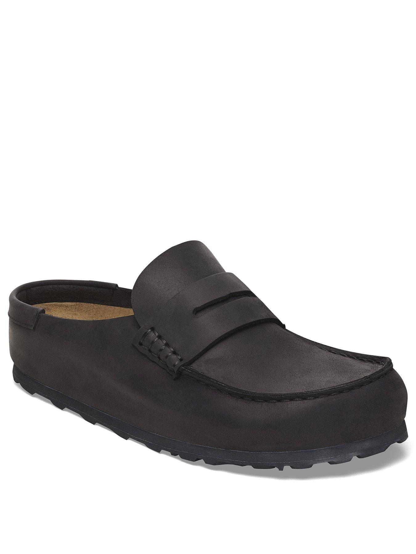 Image 2 of 3 of Birkenstock Womens Naples Wrapped Oiled Leather Loafer - Black