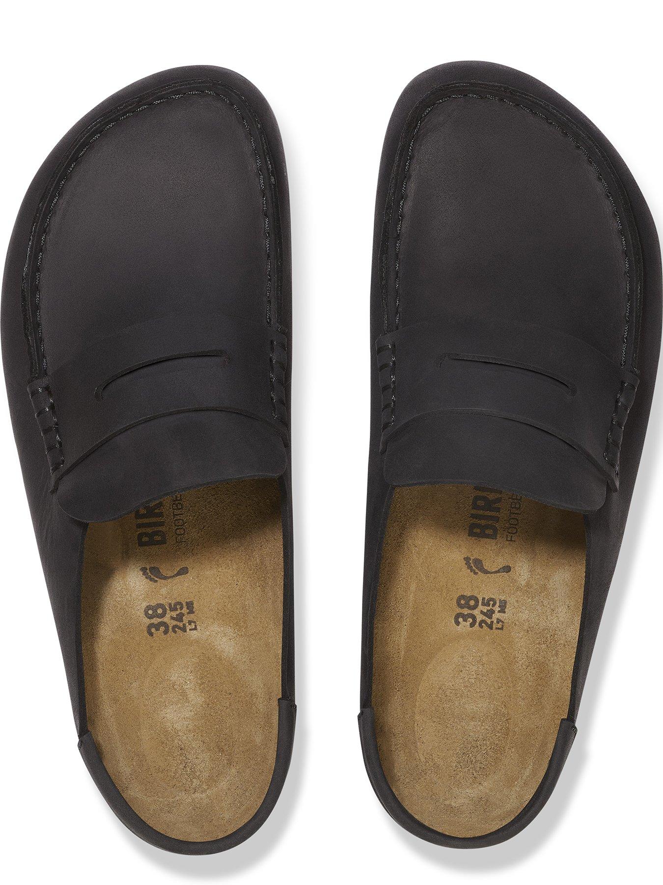 Image 3 of 3 of Birkenstock Womens Naples Wrapped Oiled Leather Loafer - Black