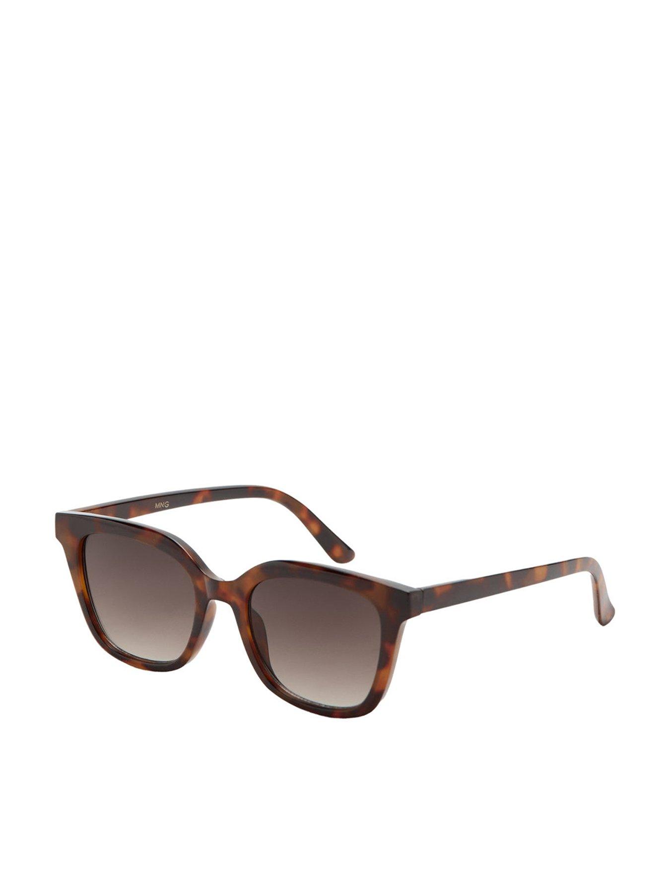 Mango Squared Frame Sunglasses - Chocolate