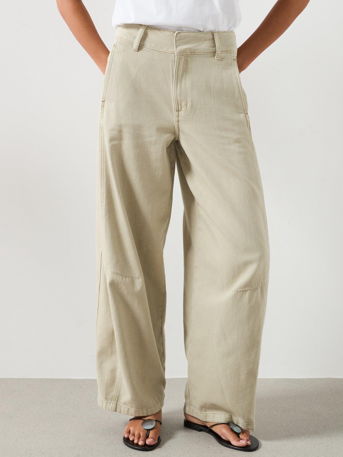 Mango Balloon Seam Jeans - Khaki