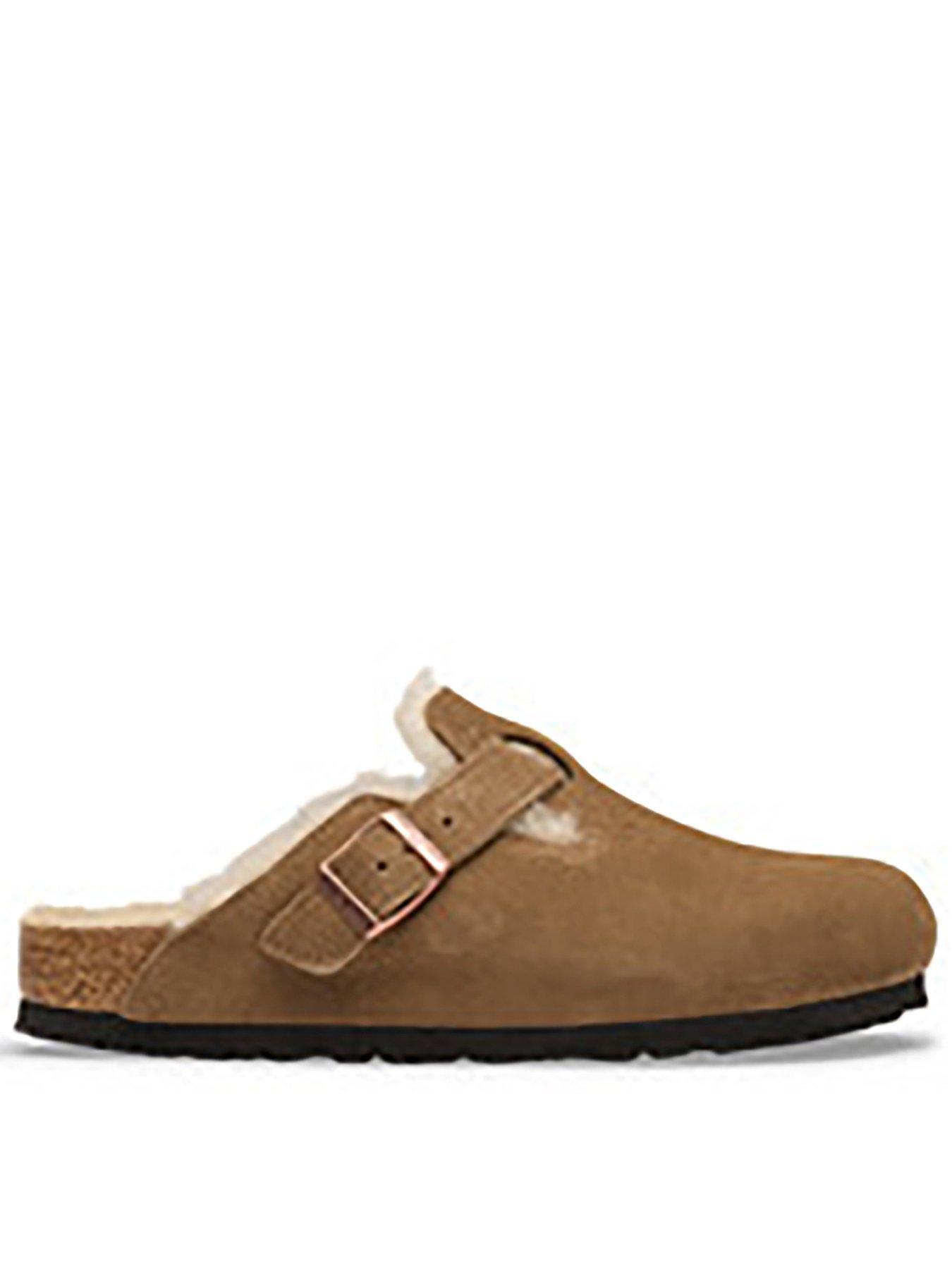 Birkenstock Boston Shearling Suede Leather - Mink