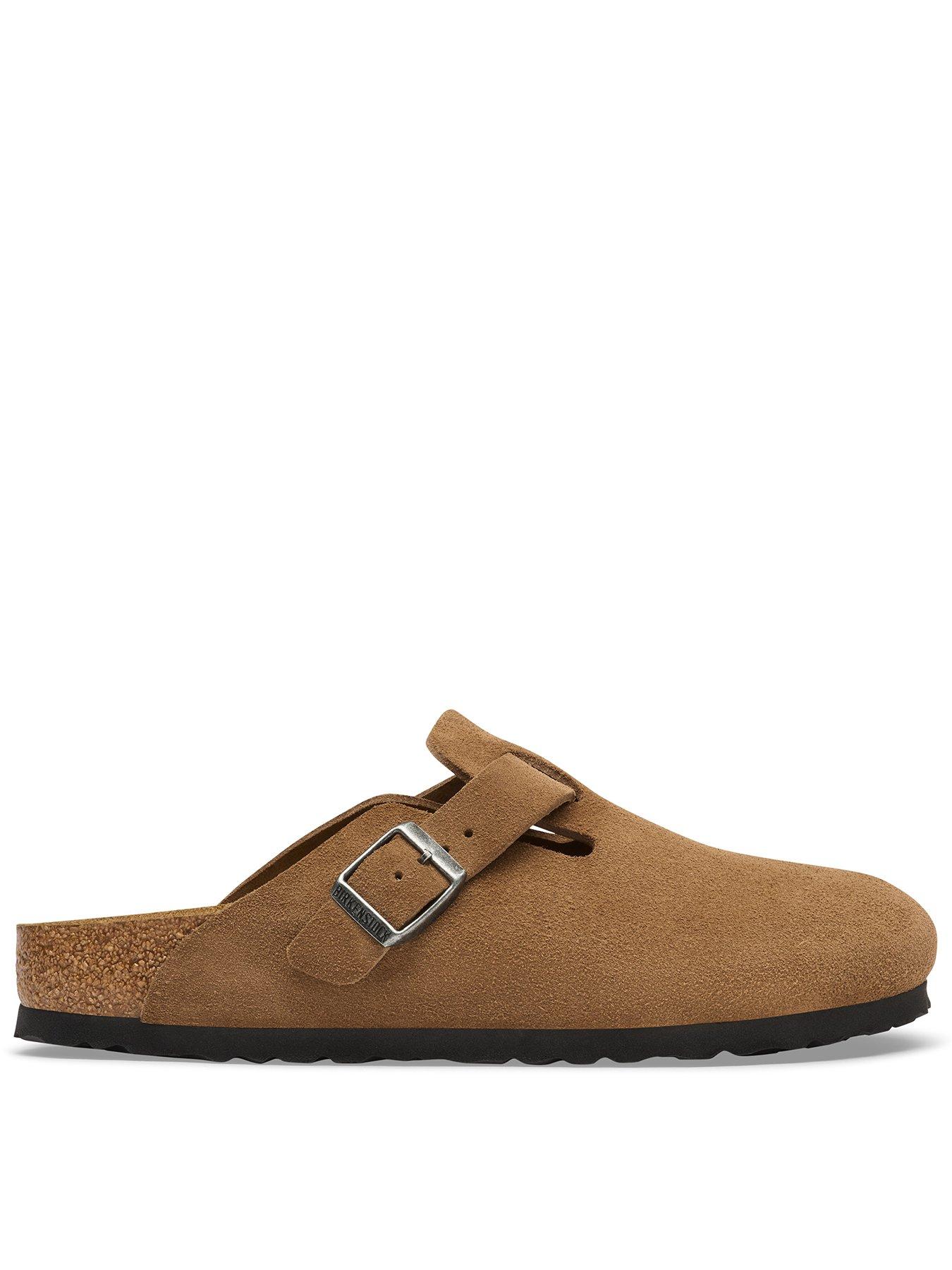 Birkenstock Boston Suede Leather - Dark Tea