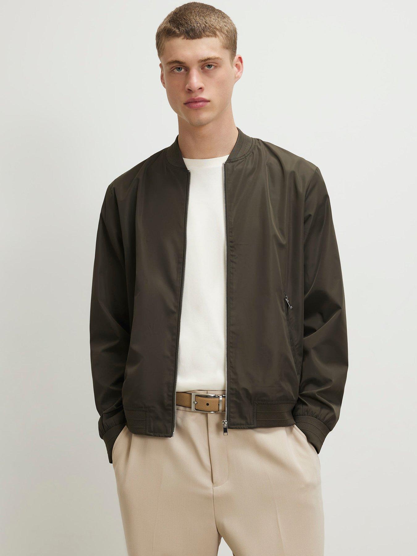 River Island Lightweight Bomber Jacket - Green