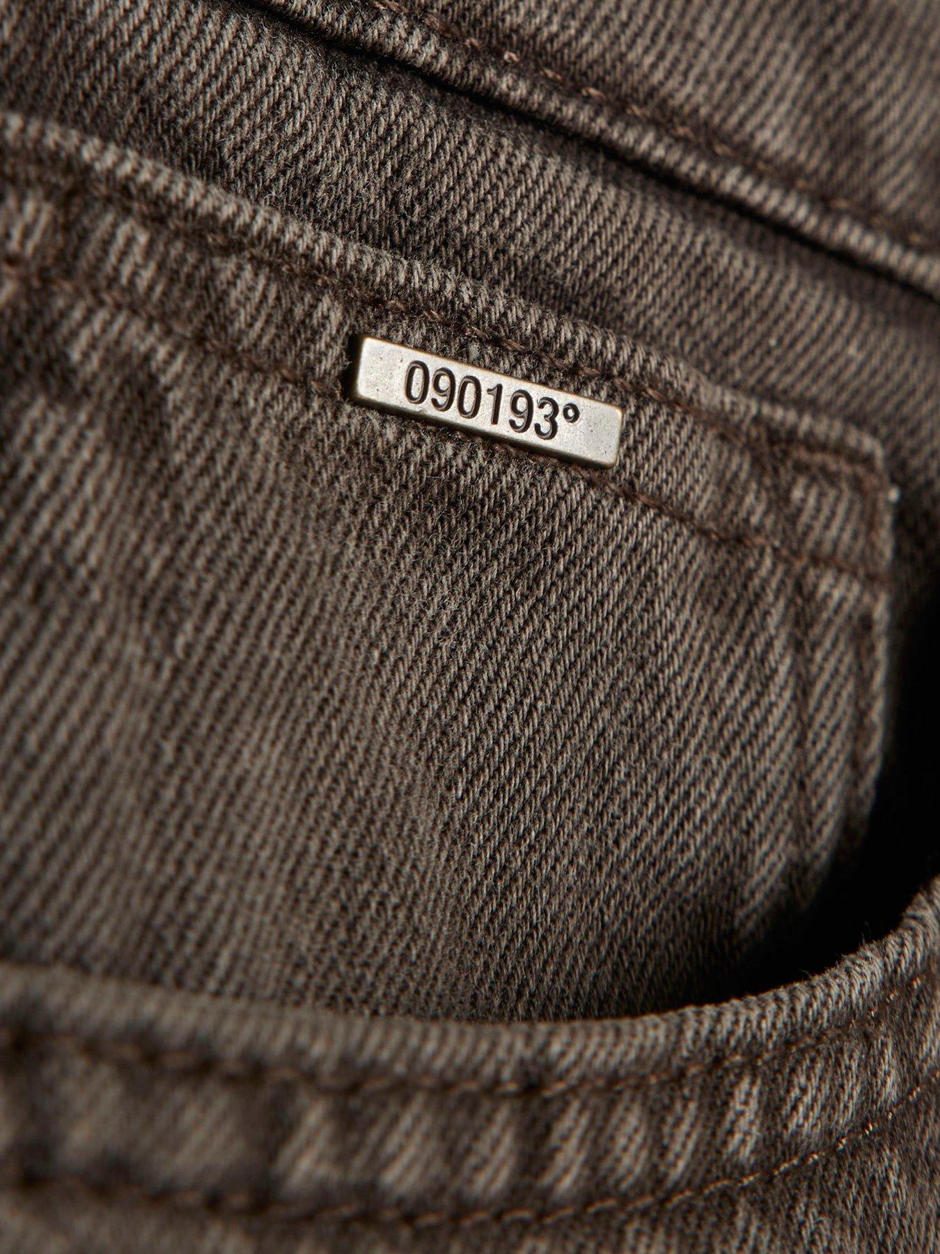 Image 5 of 6 of River Island Straight Leg Jeans - Brown