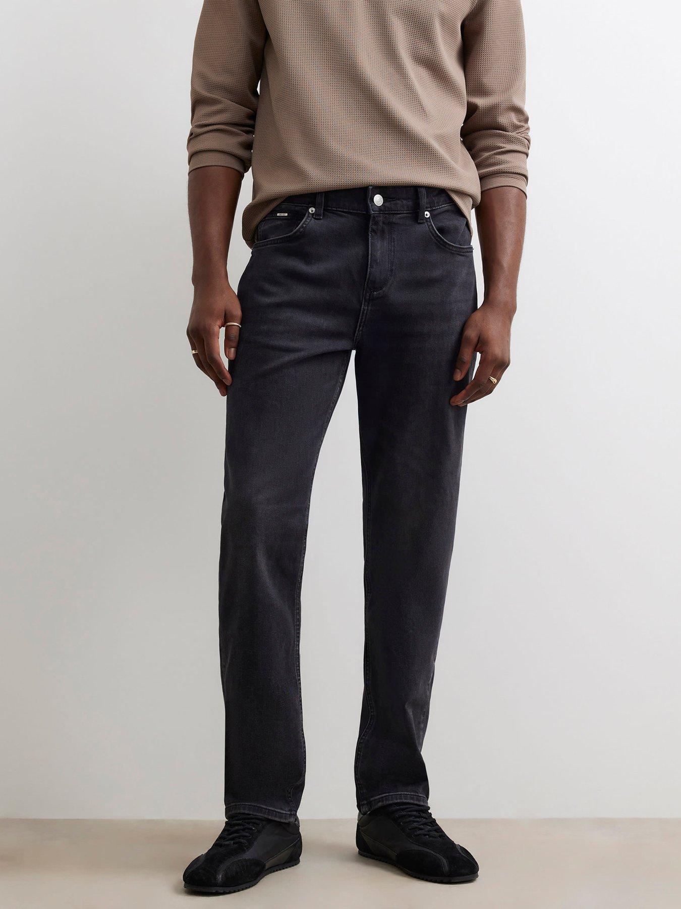 River Island Washed Slim Jeans - Black