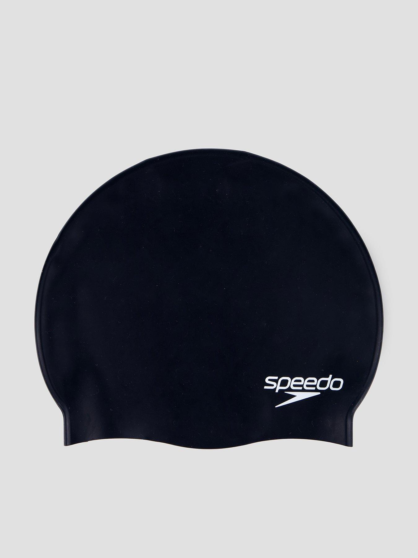 Speedo Unisex Flat Silicone Swimming Cap - Black