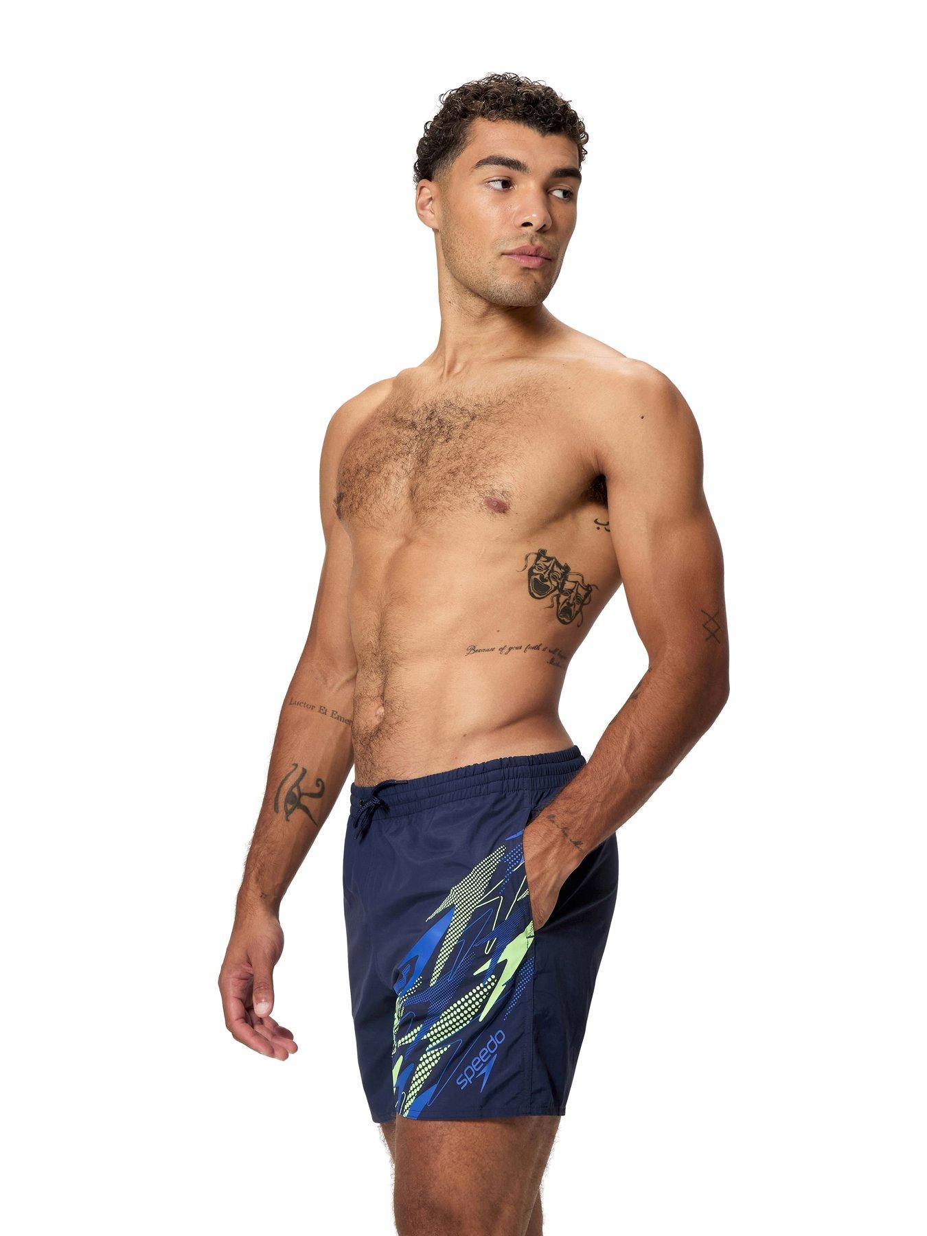 Image 1 of 4 of Speedo Men's Medley Logo Swim Shorts - Navy/Blue