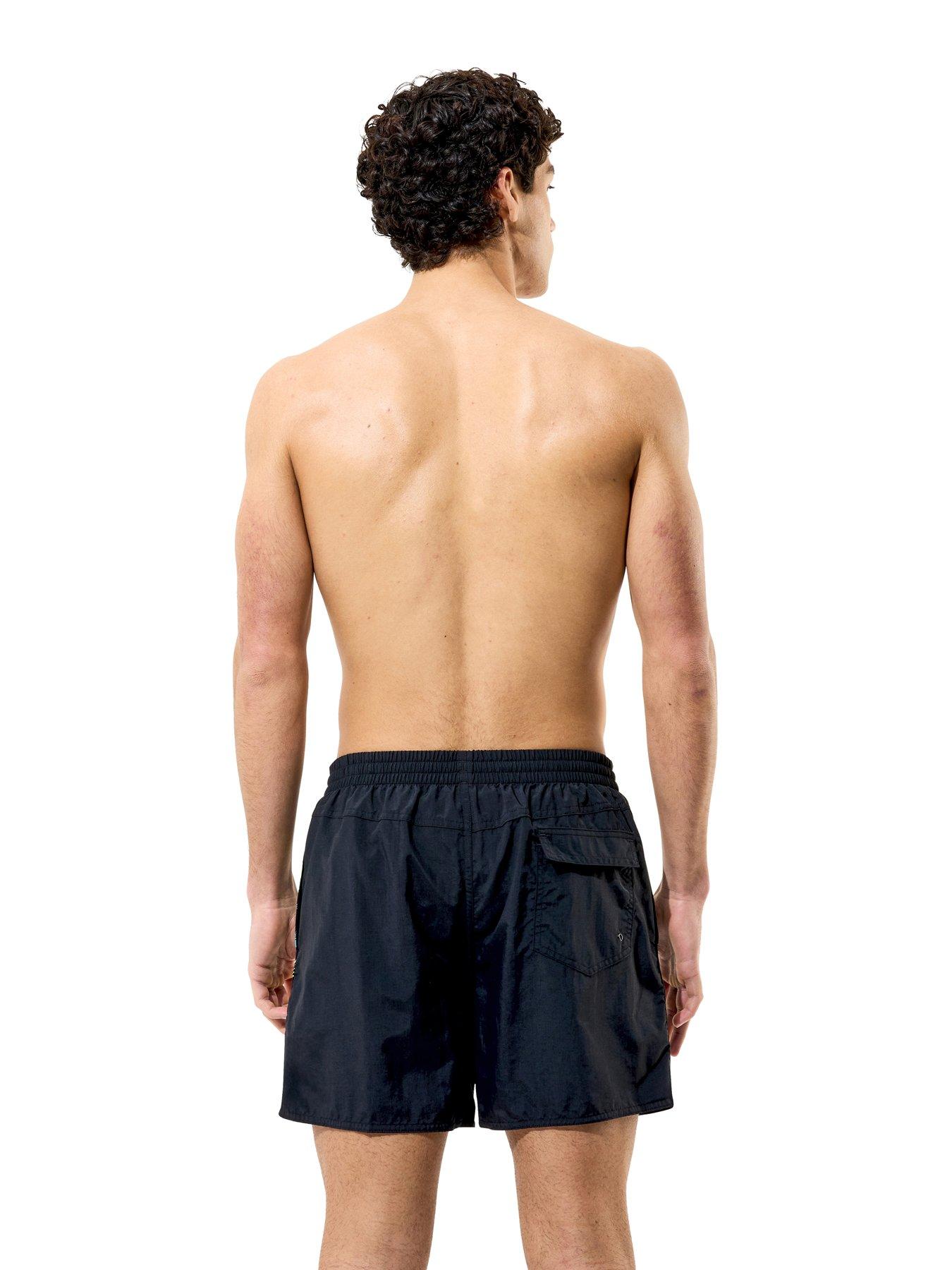 Image 2 of 5 of Speedo Mens Medley Logo Swim Shorts - Black/Green