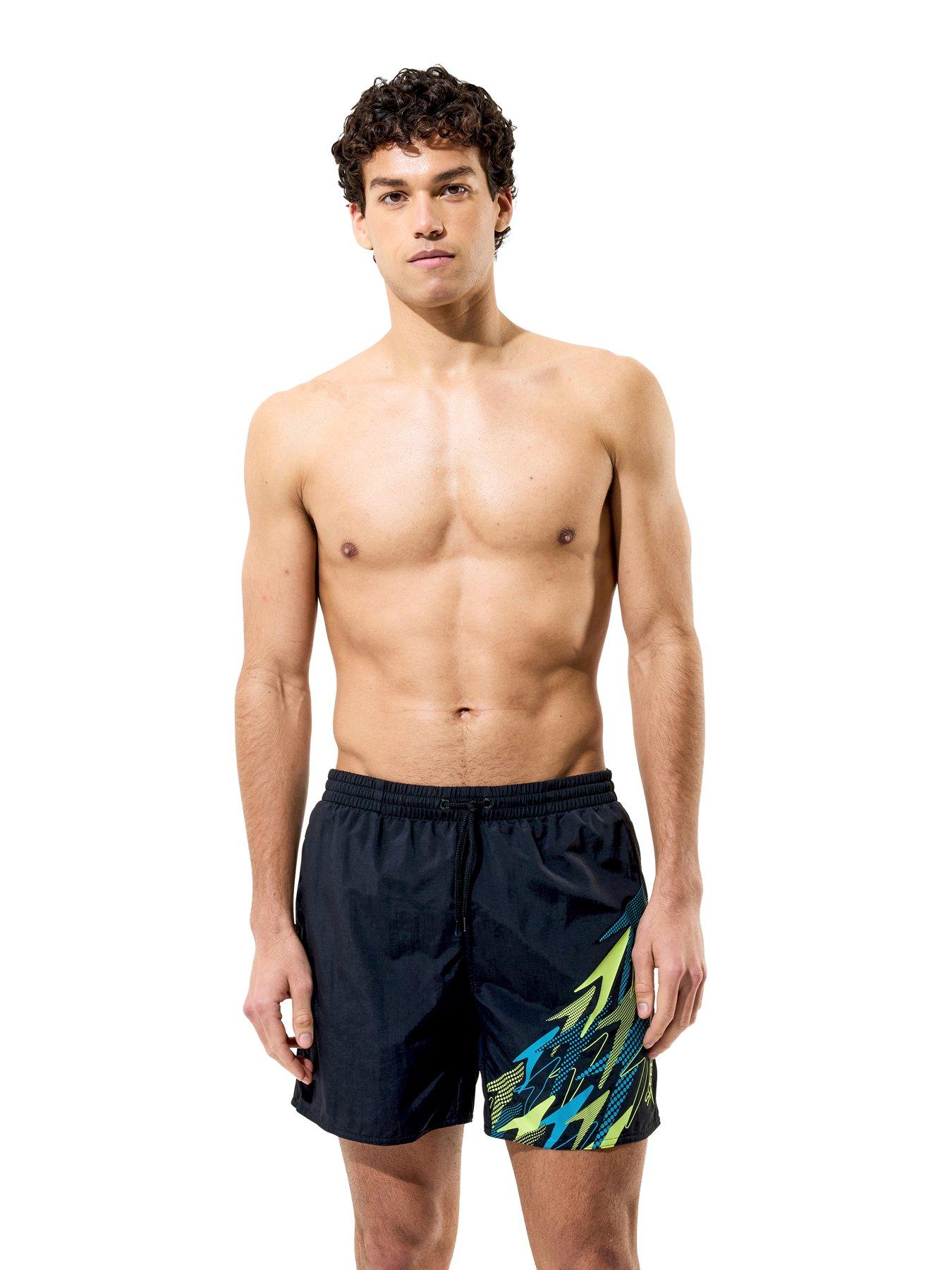 Image 3 of 5 of Speedo Mens Medley Logo Swim Shorts - Black/Green