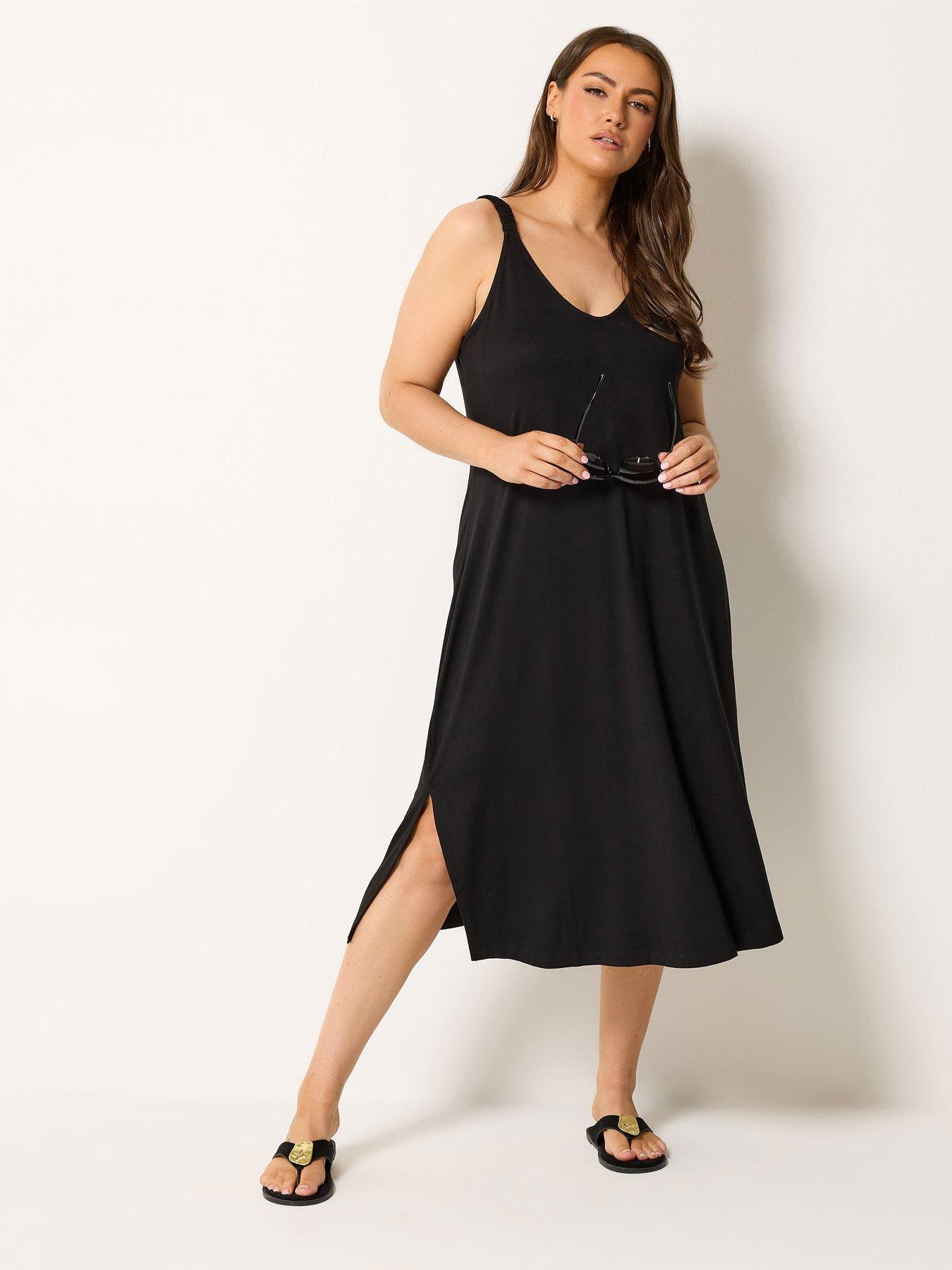 Yours Curve Throw On Dress - Black