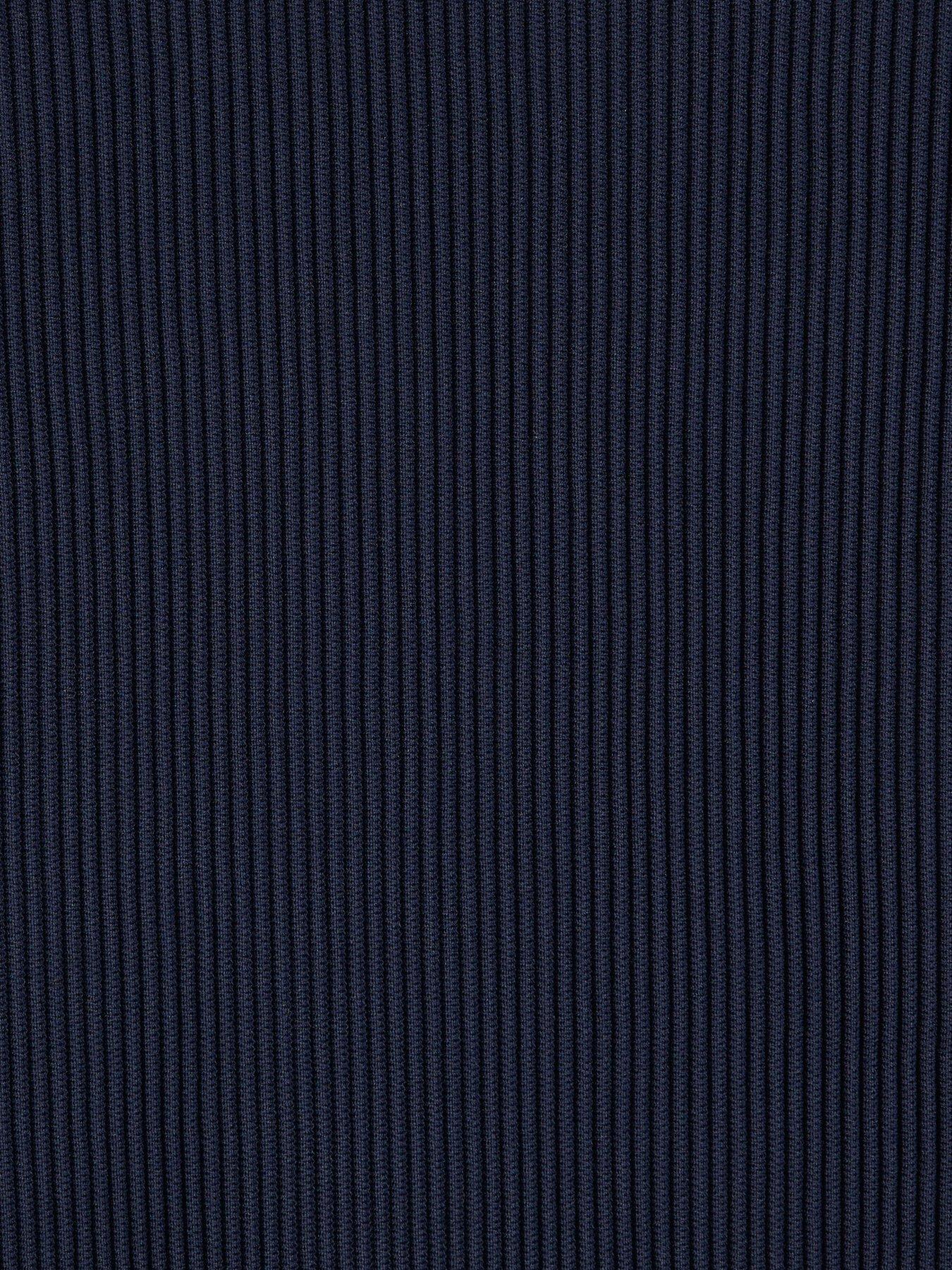Image 6 of 6 of River Island Muscle Fit Long Sleeve Jumper - Navy