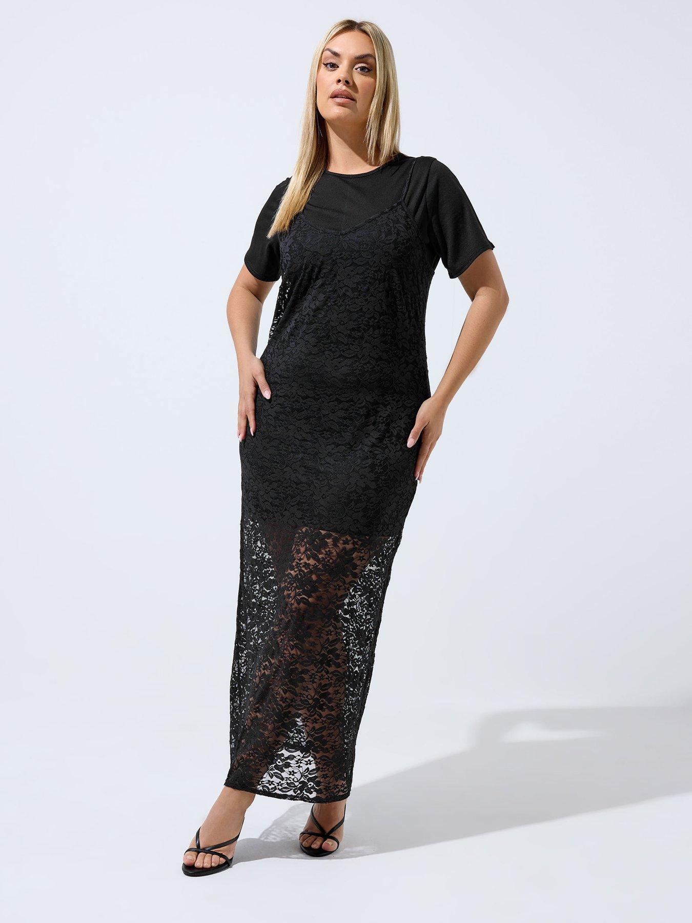 Yours Curve Lace Throw Over Dress