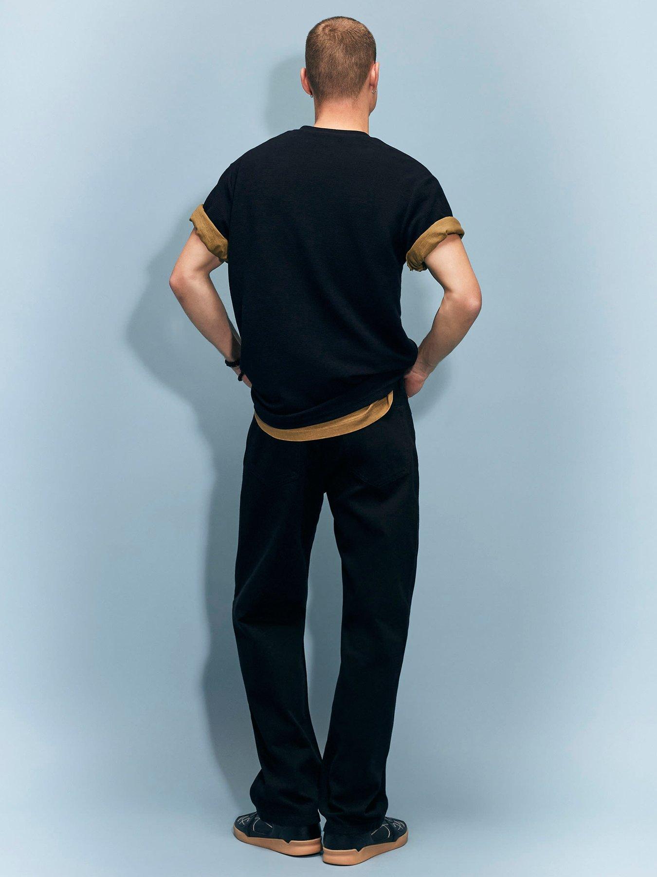Image 2 of 4 of River Island Men's Loose Fit Jeans - Black