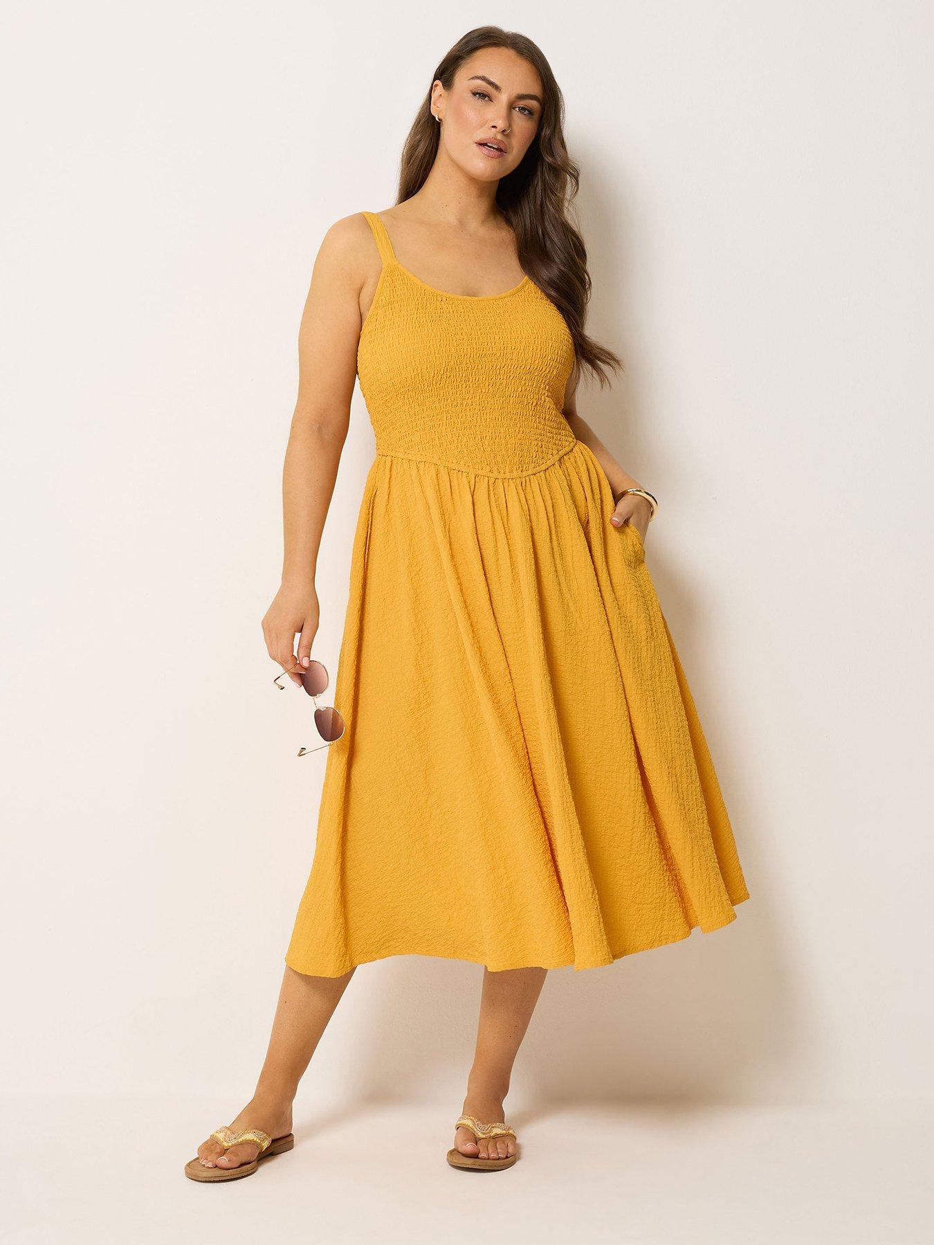 Yours Curve Shirred Detail Sundress