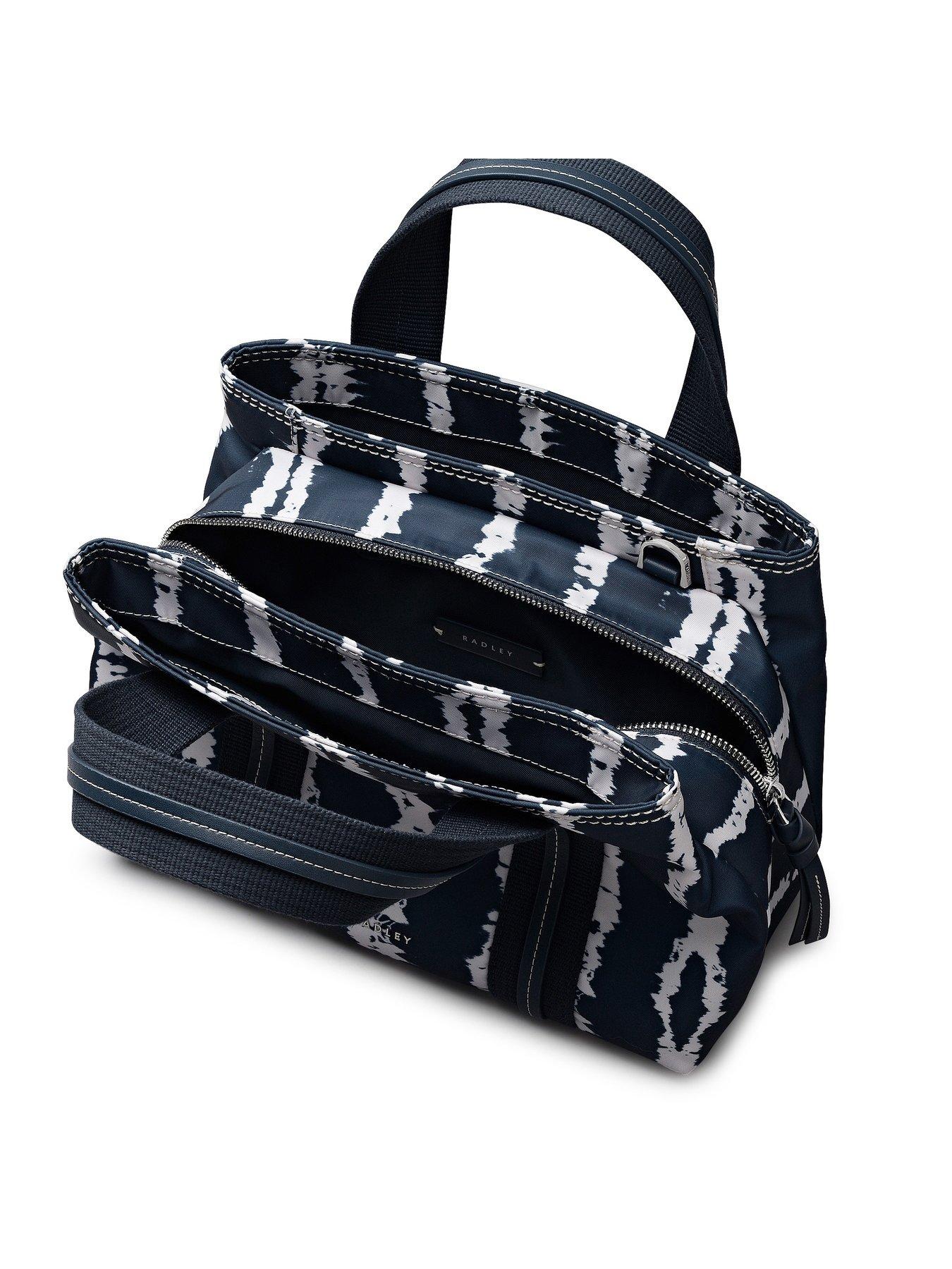 Image 4 of 6 of Radley Halley Row - Tie Dye Stripe Medium Ziptop Grab