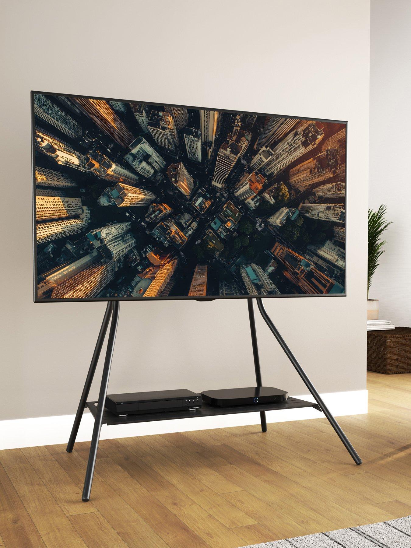 AVF Tiga Quad Metal TV Stand (Black)