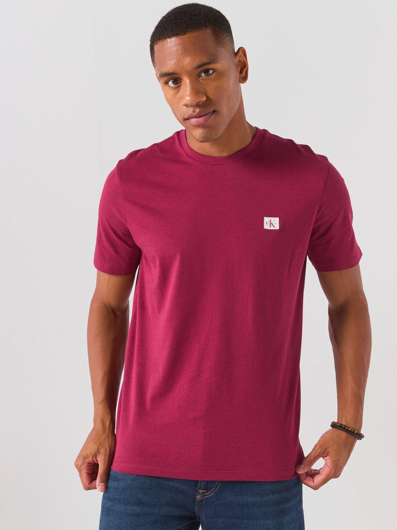 Calvin Klein Jeans Left Chest Woven Badge T-shirt - Red