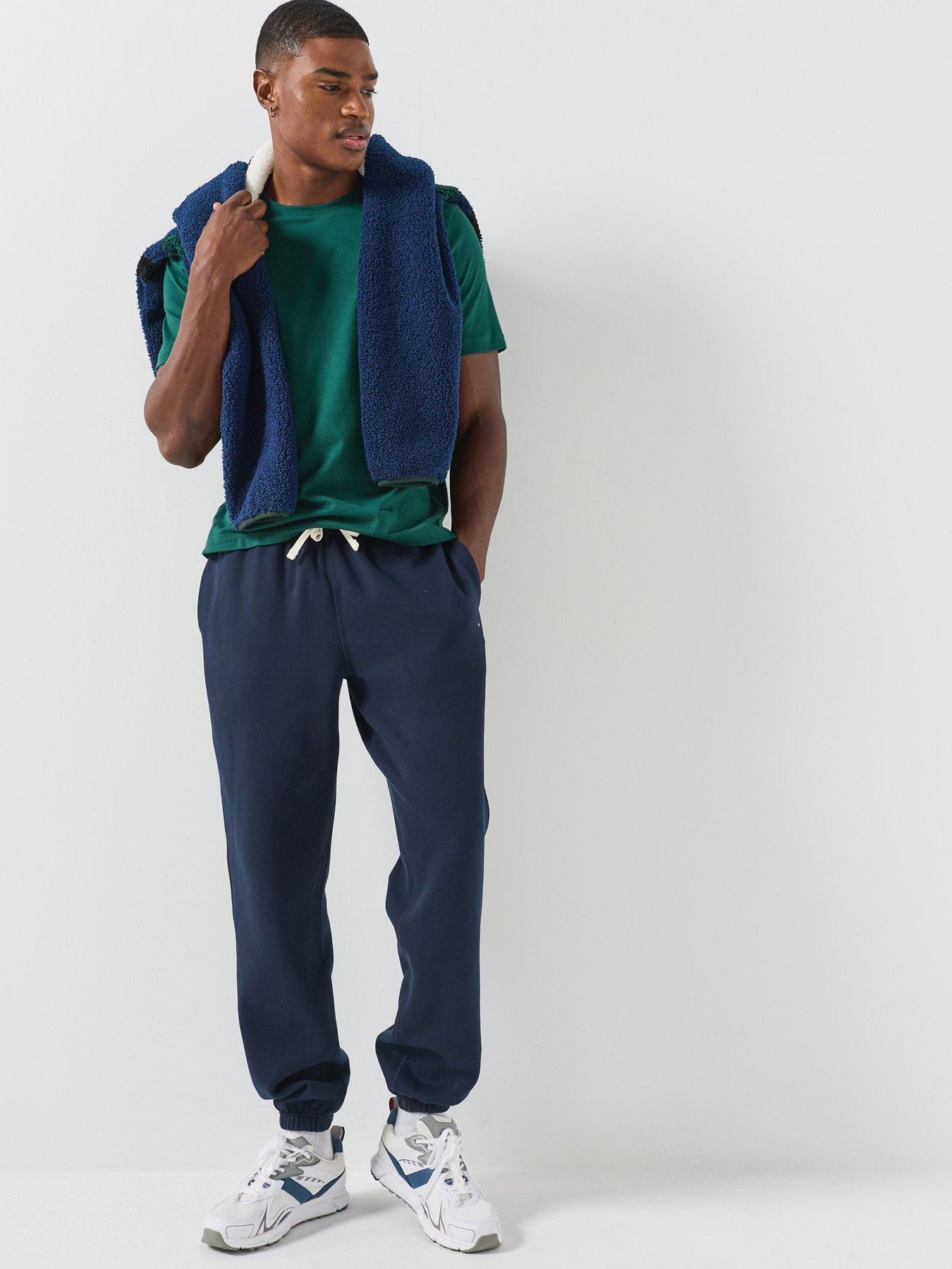 Image 4 of 5 of Tommy Hilfiger Essential Fleece Sweatpants - Blue