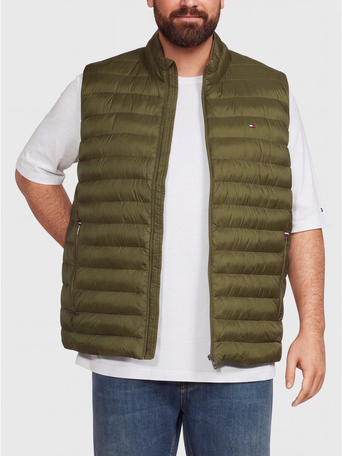 Tommy Hilfiger Big  &  Tall Packable Recycled Gilet - Green