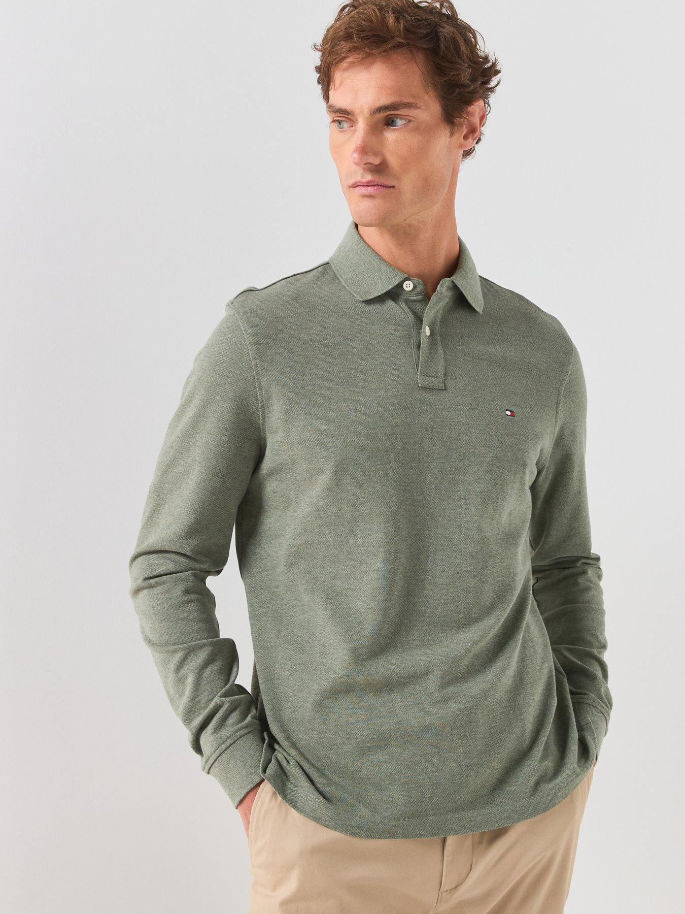 Tommy Hilfiger 1985 Regular Fit Long Sleeve Polo Shirt - Green